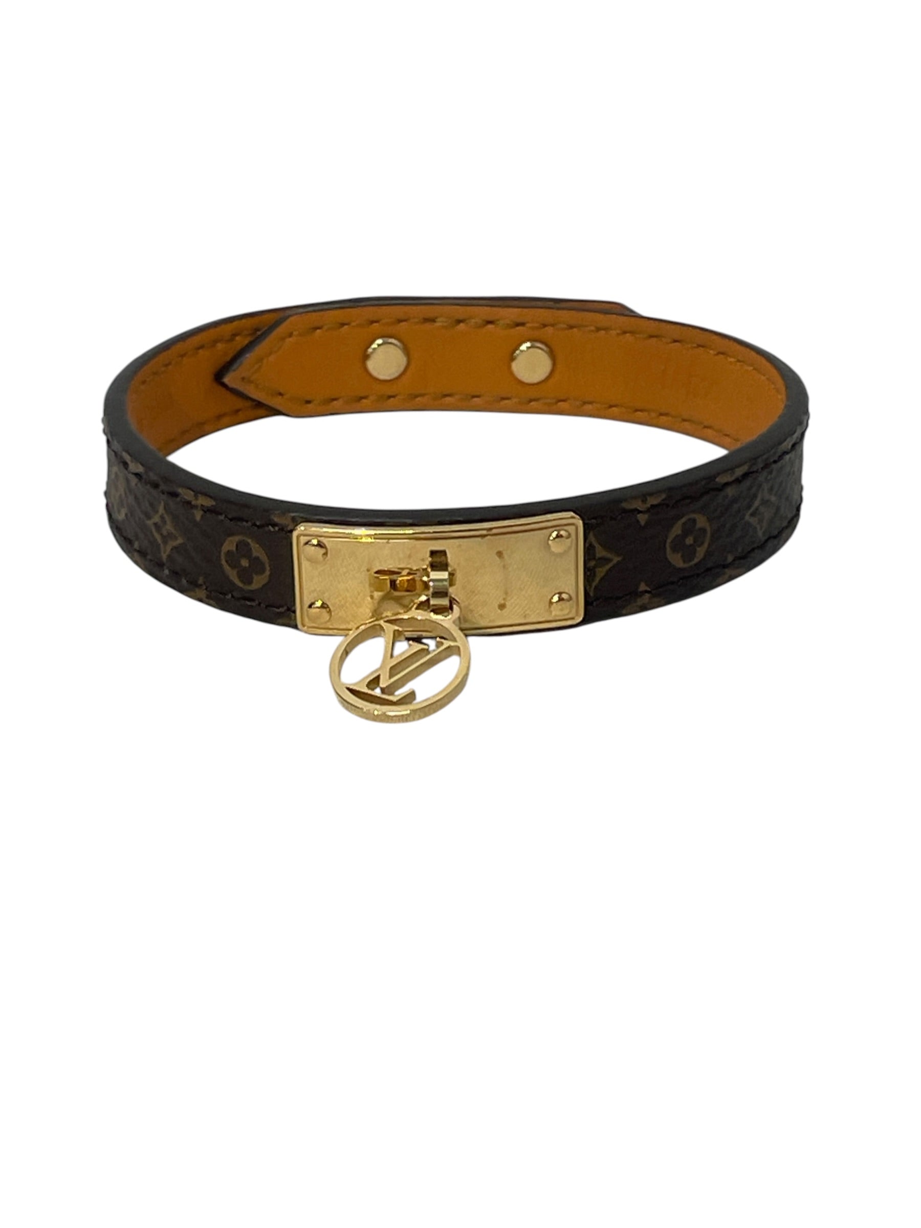 LOUIS VUITTON/Bracelet/Monogram/Leather/BRW/L's/logomania circle charm m4150 view 1