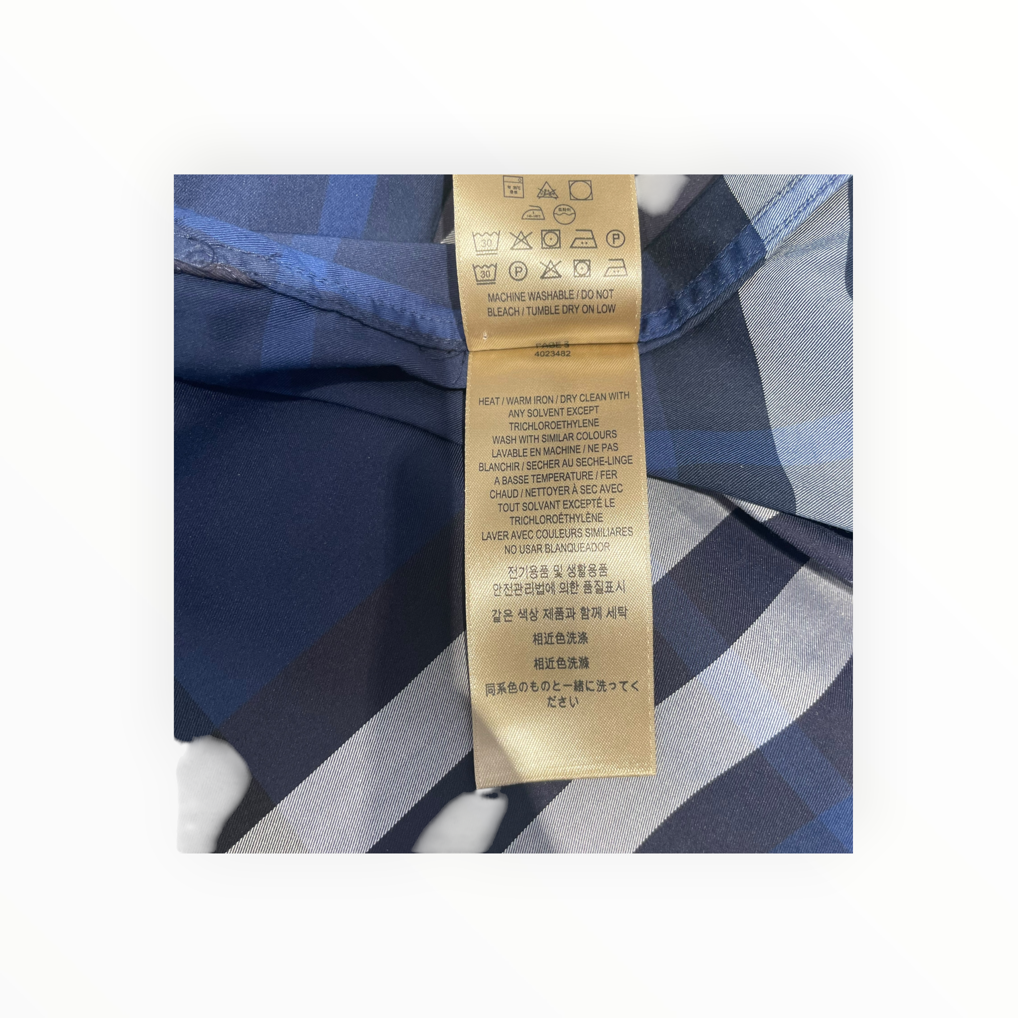 BURBERRY/LS Shirt/XXL/Cotton/BLU/Plaid/poplin shirt view 6