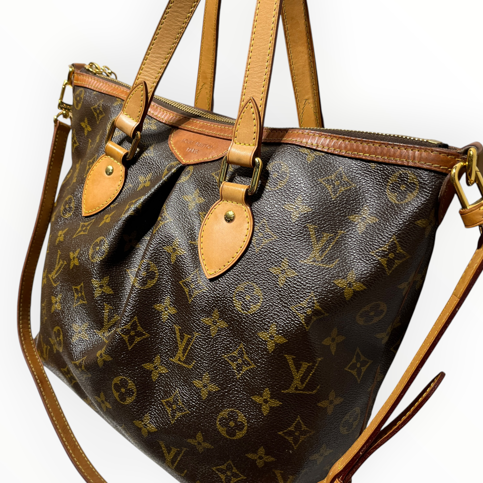 LOUIS VUITTON/Hand Bag/Leather/BRW/PALERMO PM view 6