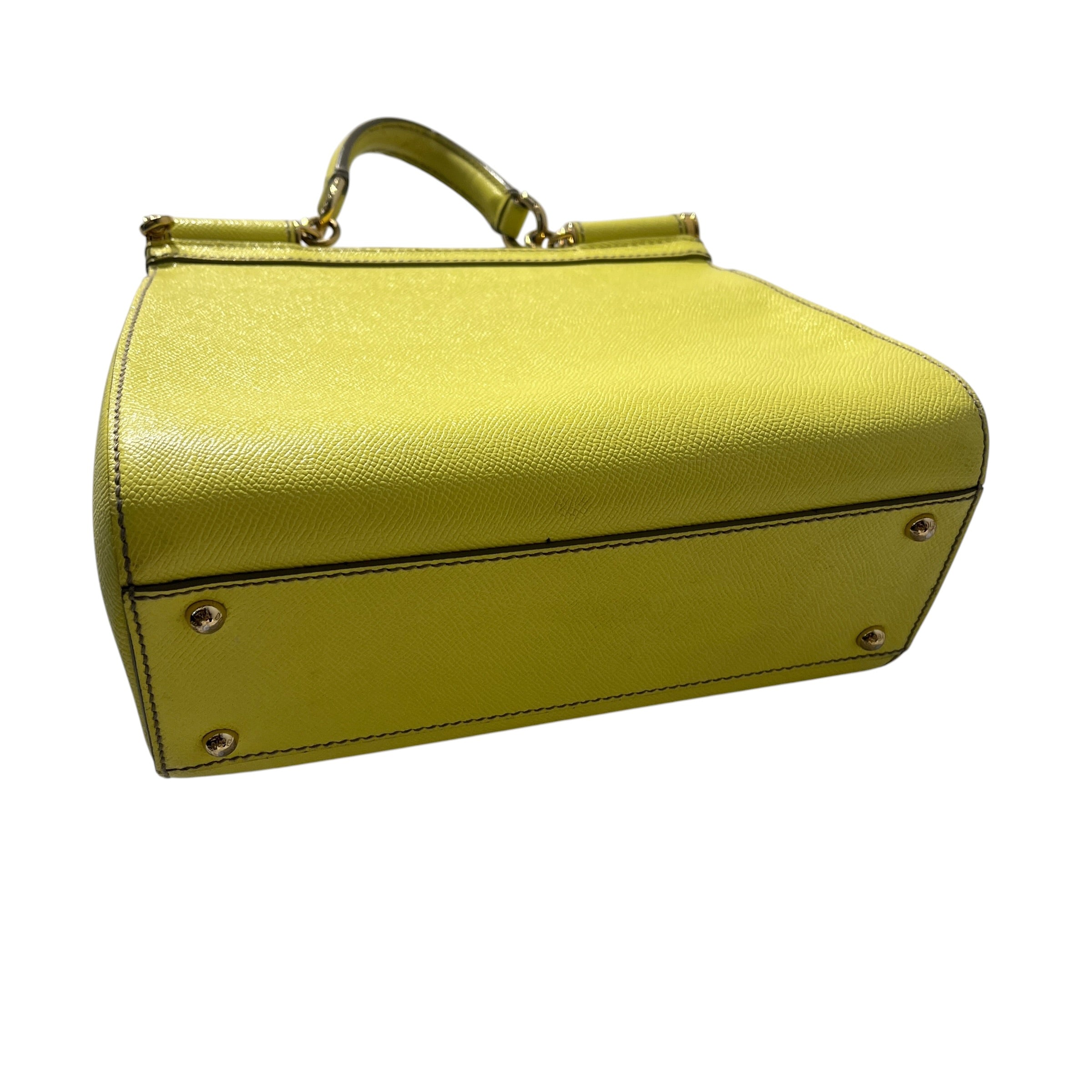 DOLCE&GABBANA/Hand Bag/Leather/YEL/SICILY DAUPHINE/LEOPARD LINING view 14