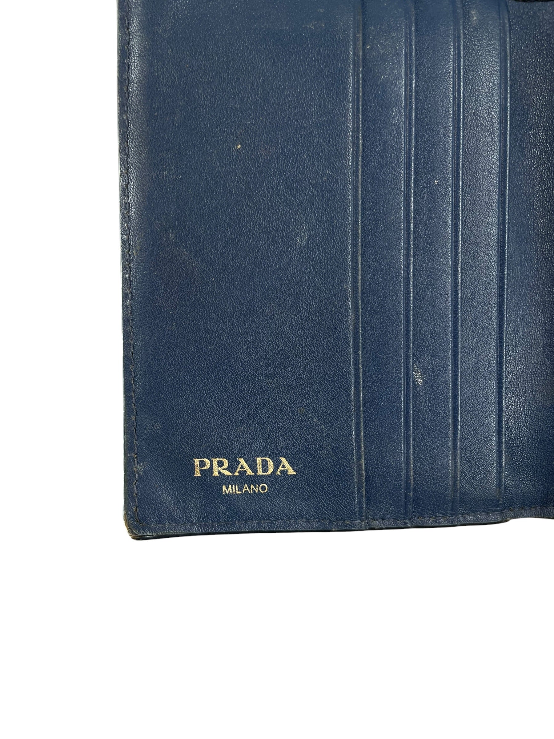 PRADA/Trifold Wallet/Leather/BLU/SAFFIANO WALLET/236 view 5
