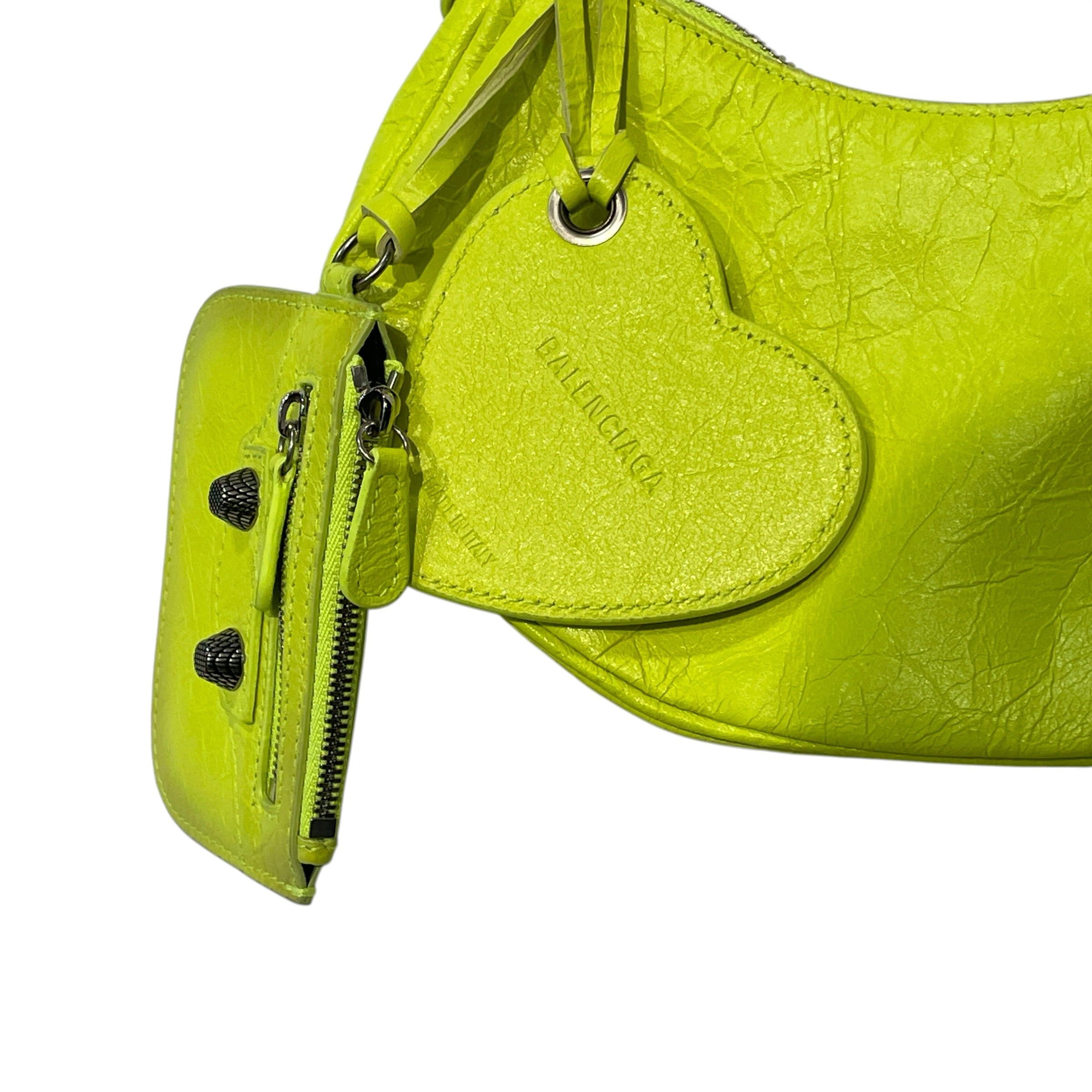 BALENCIAGA/Cross Body Bag/Leather/GRN/MINI CAGOLE view 5