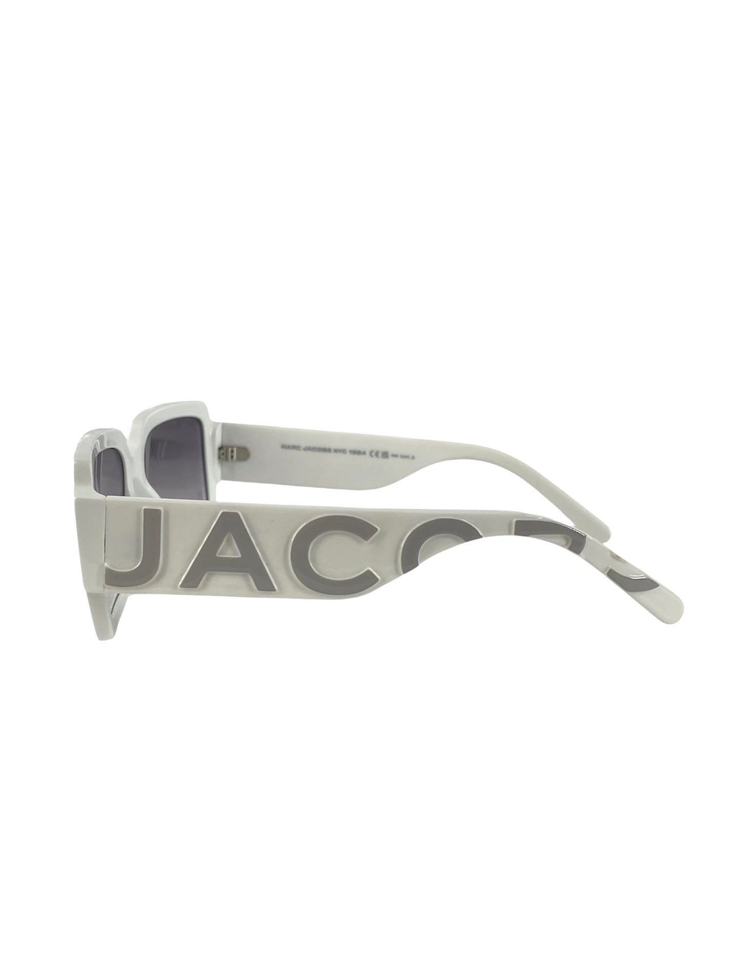 MARC JACOBS/Sunglasses/Plastic/WHT/Oval/MARC693/S HYMIC | MJ NAME SIDE view 3