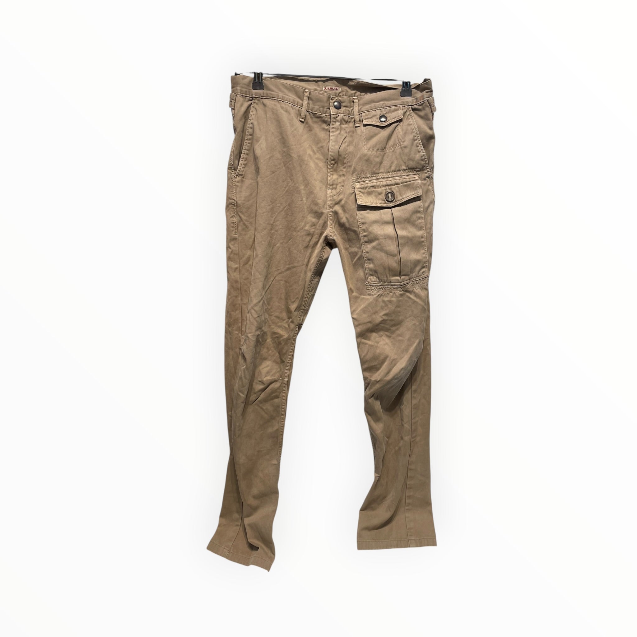 KAPITAL/Straight Pants/3/Cotton/BEG/Spiral Back Panels view 1