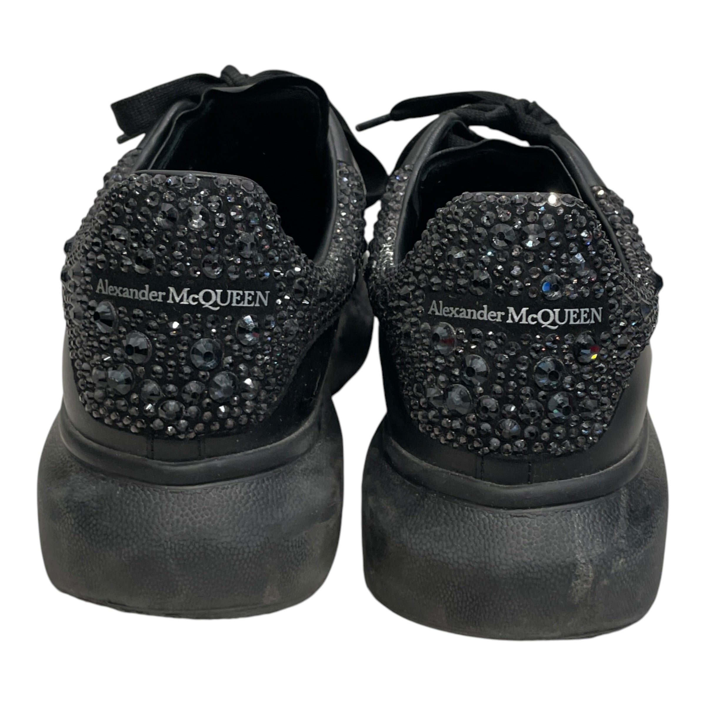 Alexander McQueen/Swarovski/Low-Sneakers/EU 43/Leather/BLK/FEW MISSING CRYSTALS view 3