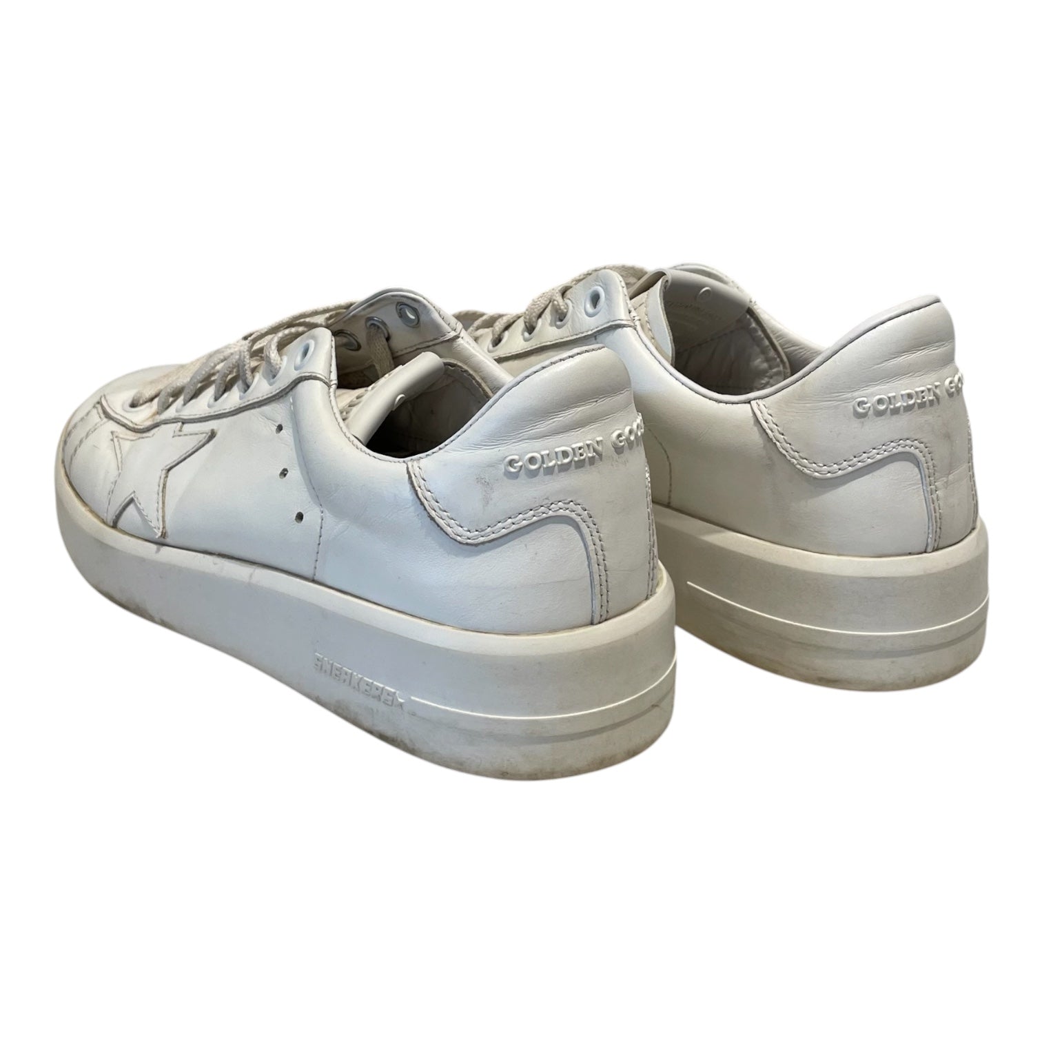 GOLDEN GOOSE/Low-Sneakers/US 7.5/Leather/WHT/PURE-STAR LOW TOP SNEAKS view 2