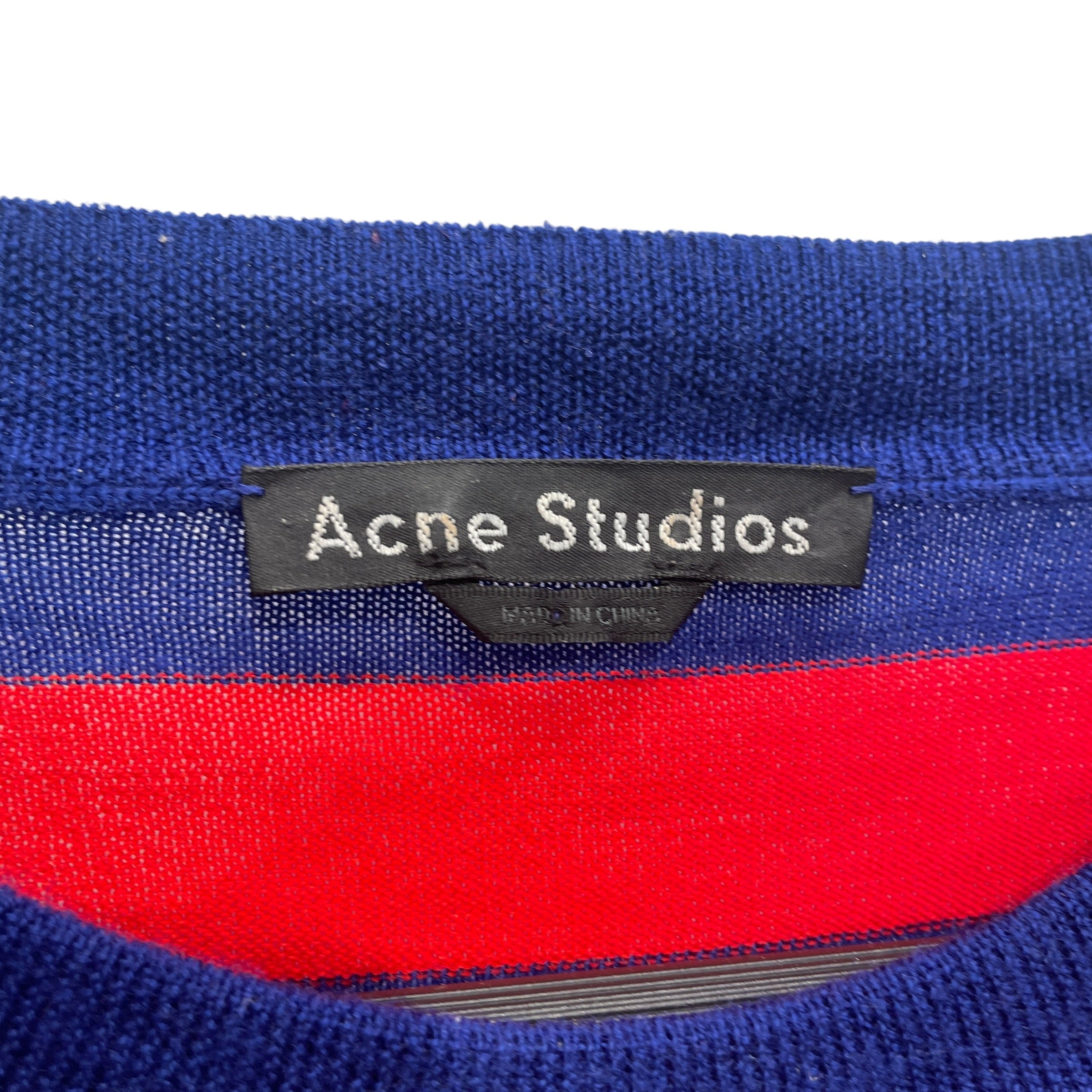 Acne Studios/Sweater/XL/Stripe/Cotton/MLT/RED/BLUE STRIPE view 3