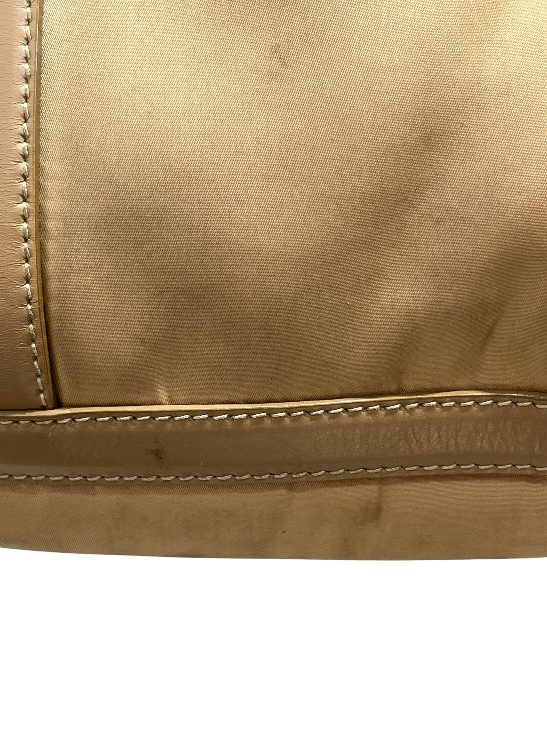 PRADA/Hand Bag/Nylon/BEG/VITELLO DAINO PUSHLOCK BAG view 10