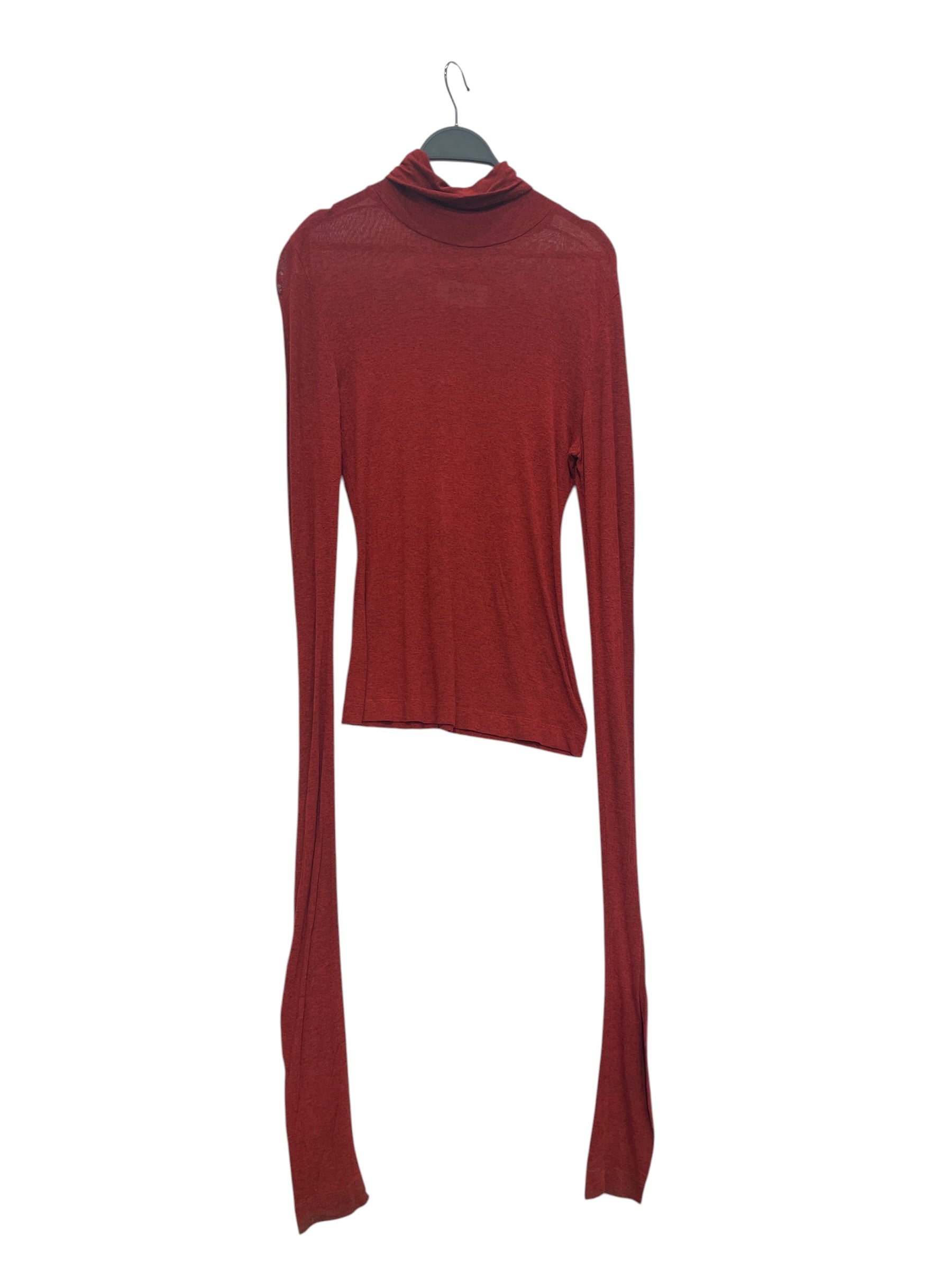 MM6/LS T-Shirt/M/Rayon/RED/Turtle Neck/HEATHERED RUST RED view 1