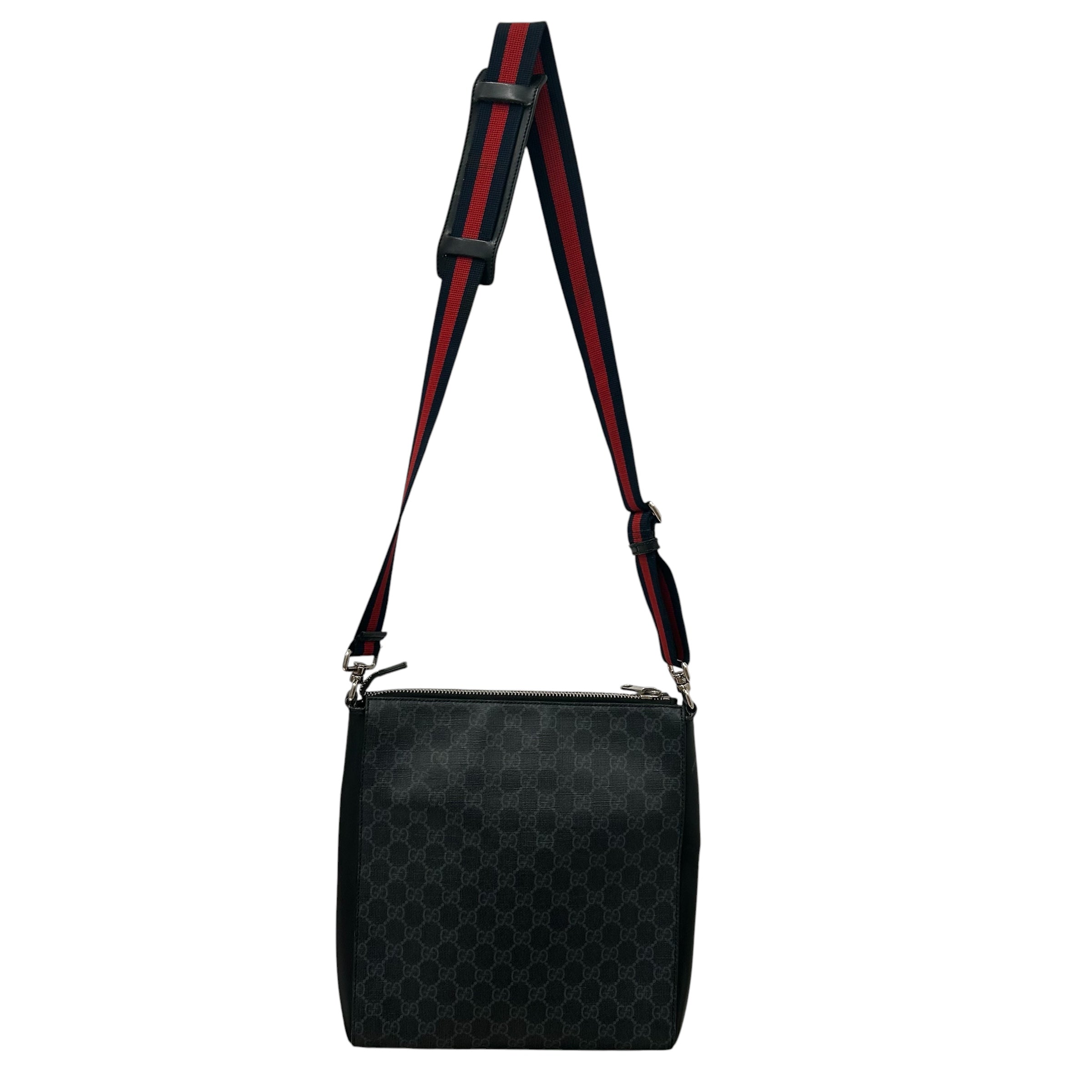 GUCCI/Cross Body Bag/Monogram/GRY/night courrier gg mono view 2