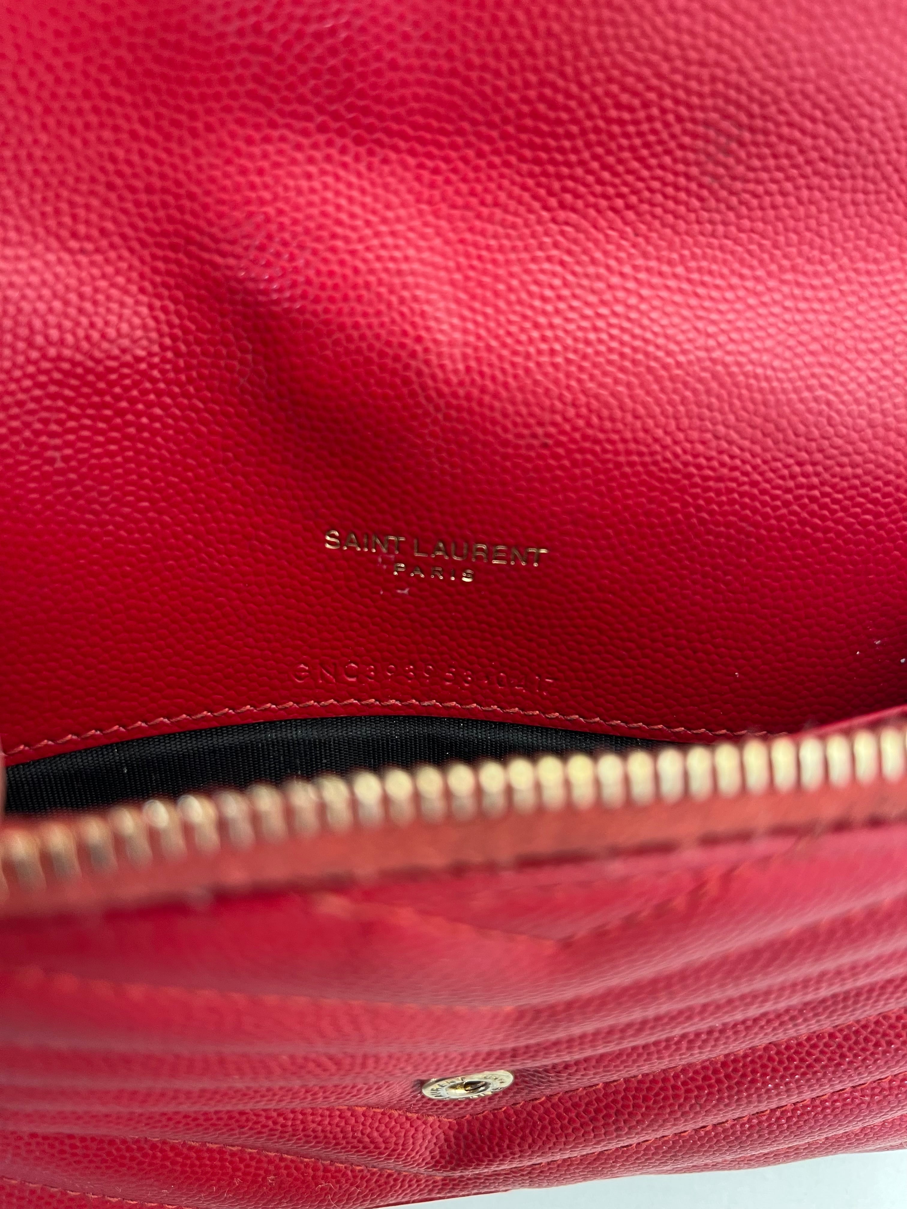 SAINT LAURENT/Cross Body Bag/Leather/RED/ view 11