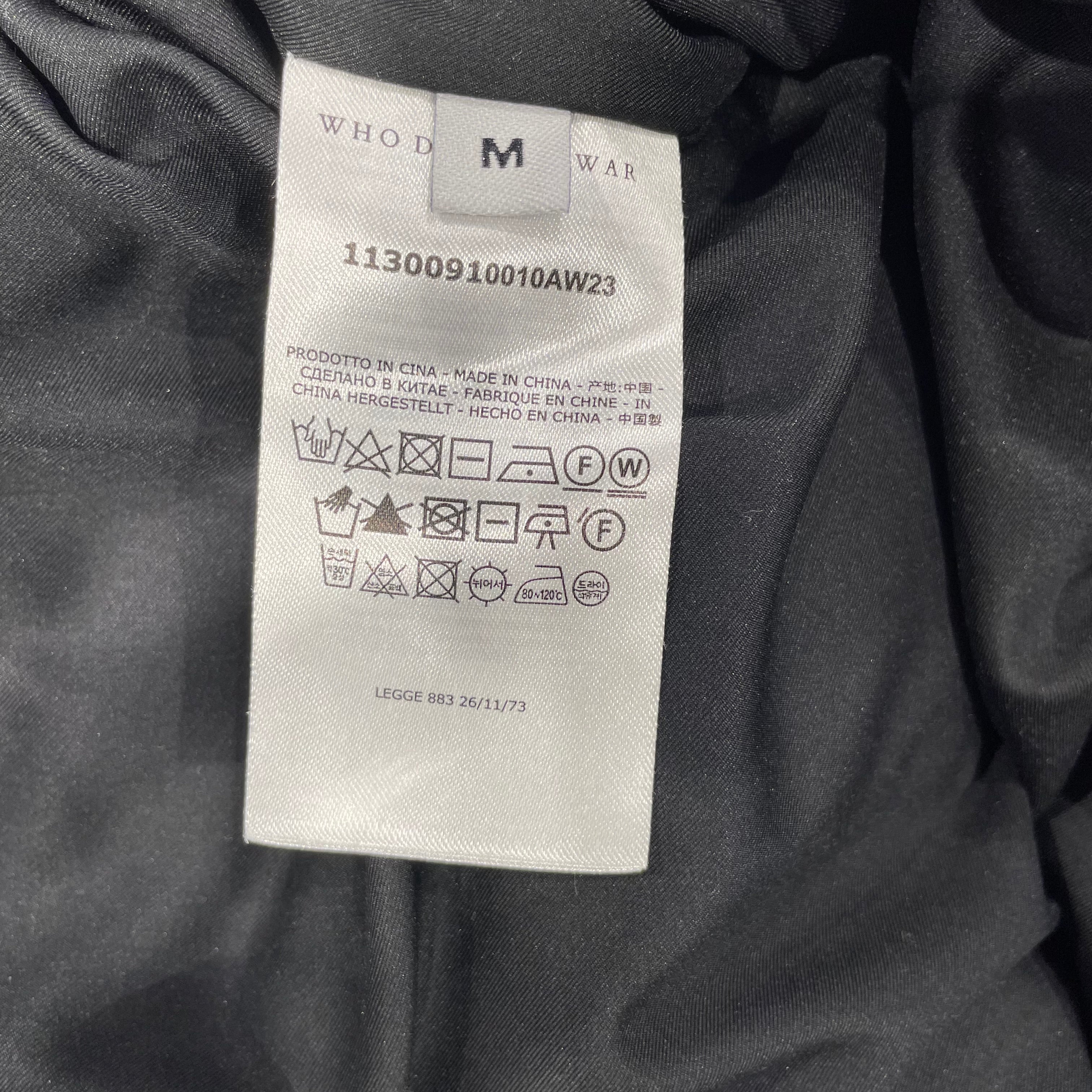 WHO DECIDES WAR/Coat/M/Nylon/NVY/All Over Print/DIAGONAL GLASS PUFFER JACKET view 4