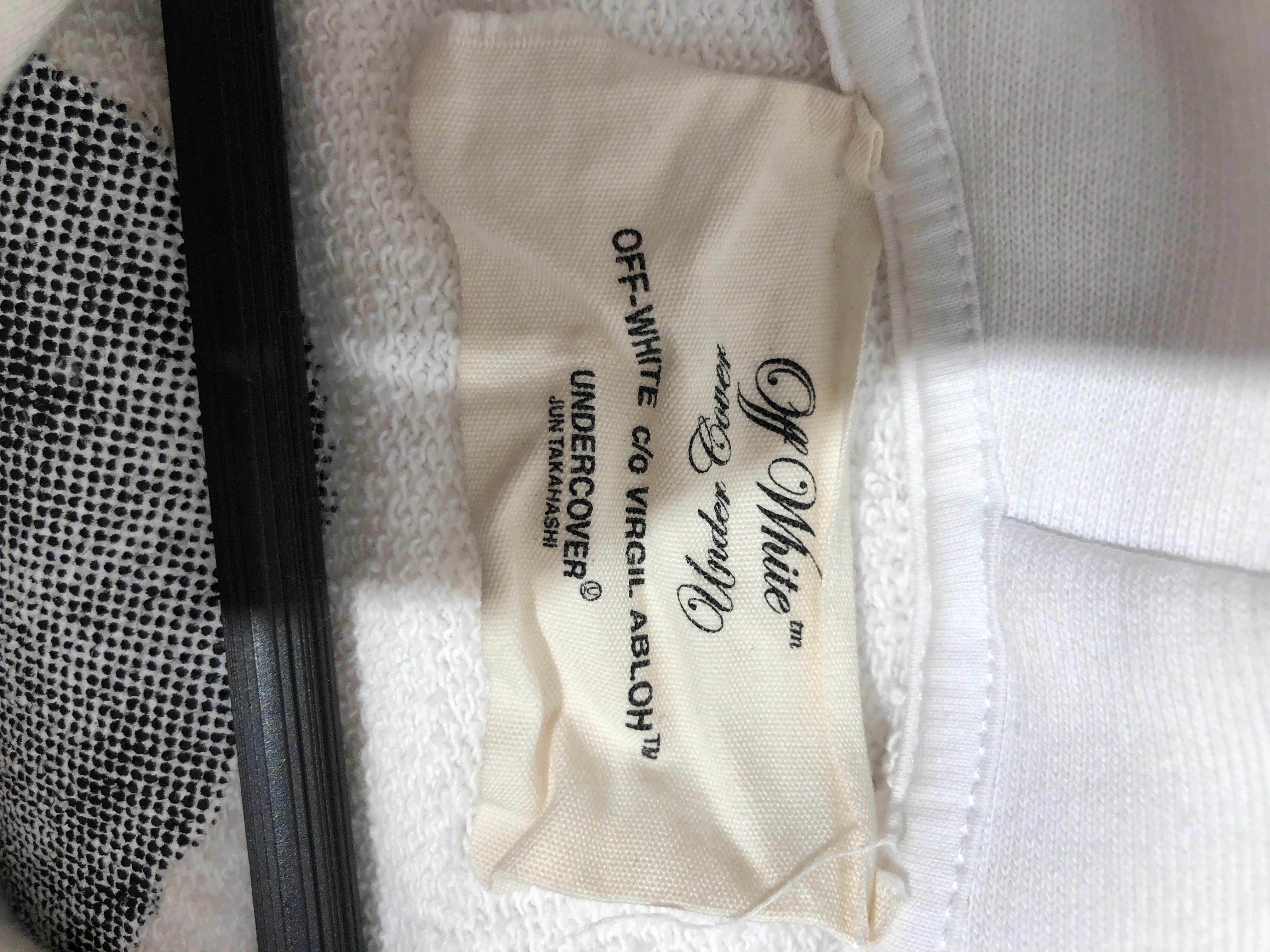 OFF-WHITE/UNDERCOVER/Zip Up Hoodie/L/Graphic/Cotton/WHT/REVERSABLE - SKELETON GRAPHIC view 5