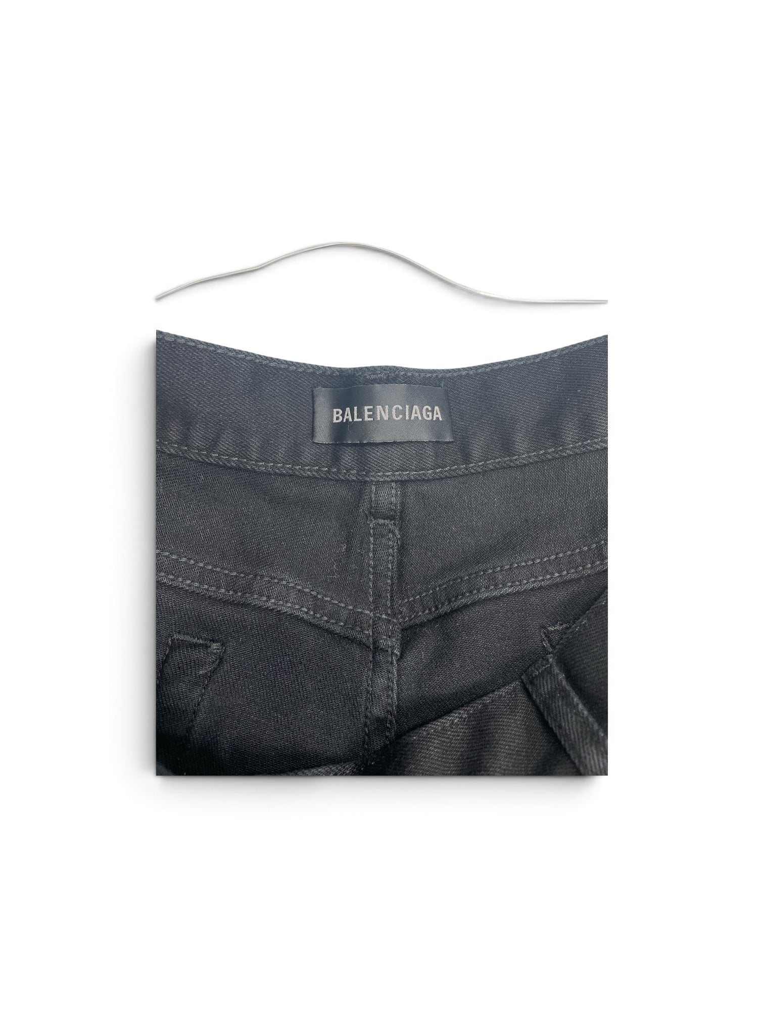 BALENCIAGA/Straight Pants/36/Cotton/BLK/2022 STRAIGHT PANTS view 3