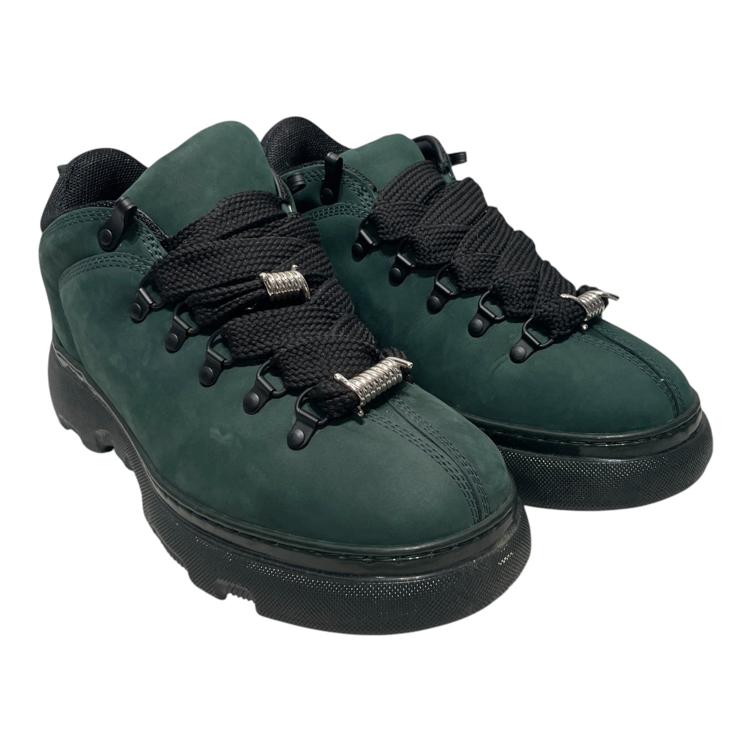 BURBERRY/Lace Up Boots/EU 42/Suede/GRN/ view 1