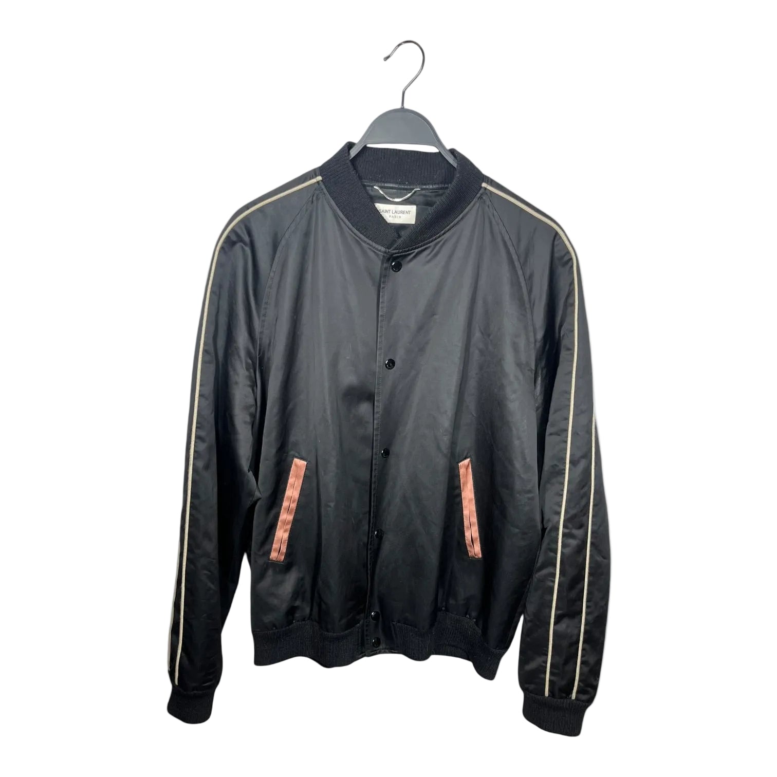 SAINT LAURENT/Souvenir Jkt/56/BLK/Star Teddy Logo Jacket view 1