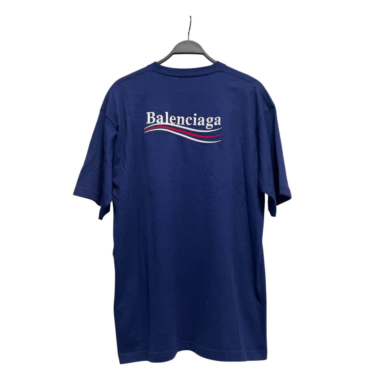 BALENCIAGA/T-Shirt/S/Cotton/BLU/High Neck/ view 2