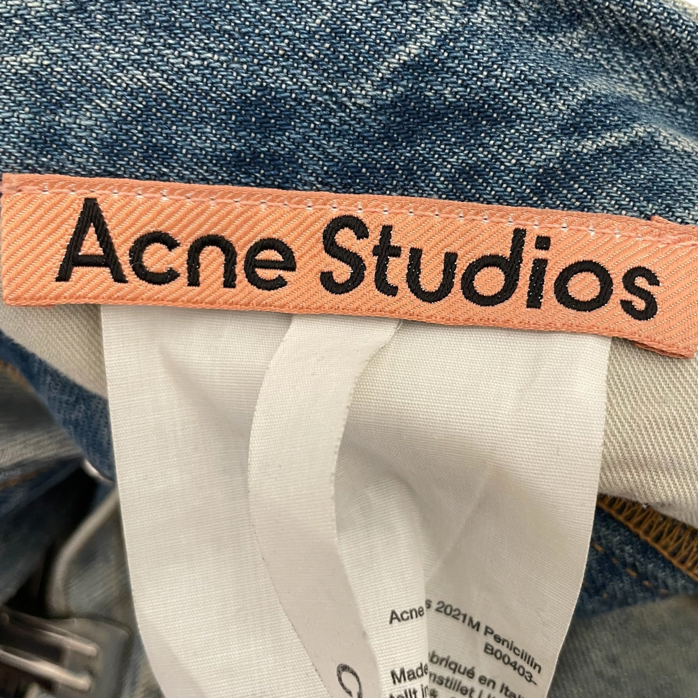 Acne Studios/Straight Pants/32/Denim/IDG/mud wash view 3