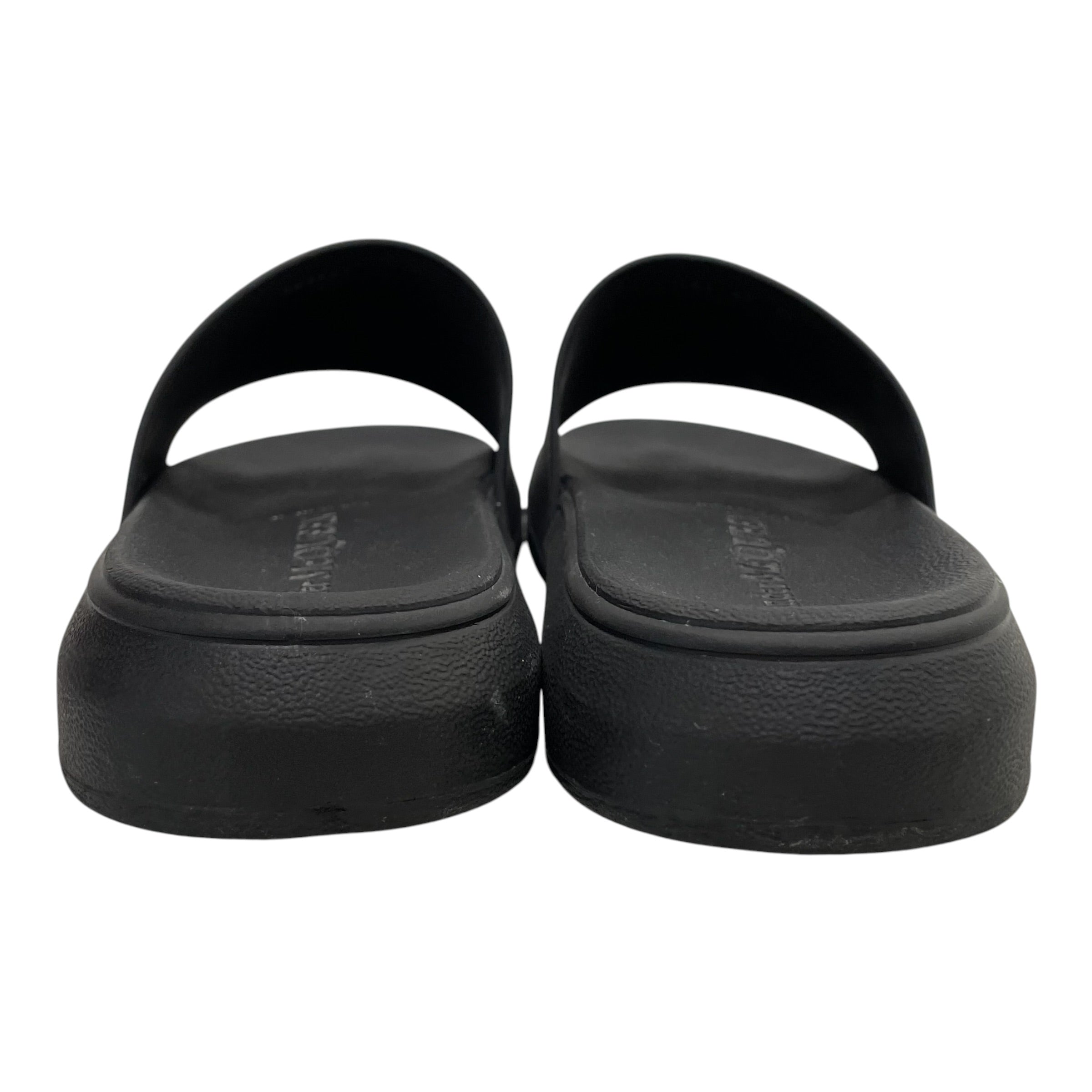 Alexander McQueen/Sandals/EU 43/BLK/RUBBER LOGO SLIDES view 4