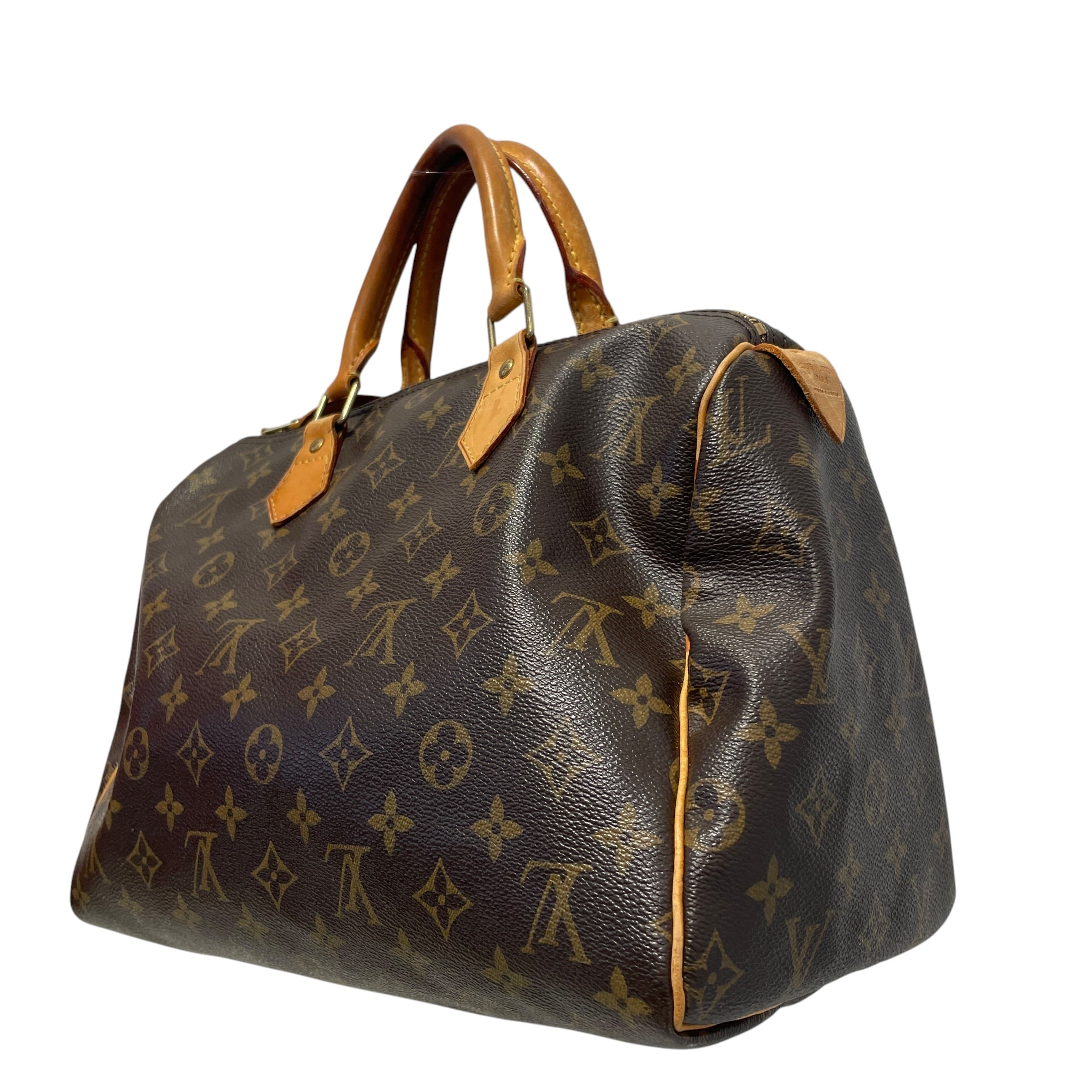 LOUIS VUITTON/Hand Bag/Monogram/Leather/BRW/Speedy 25 Handbag view 4