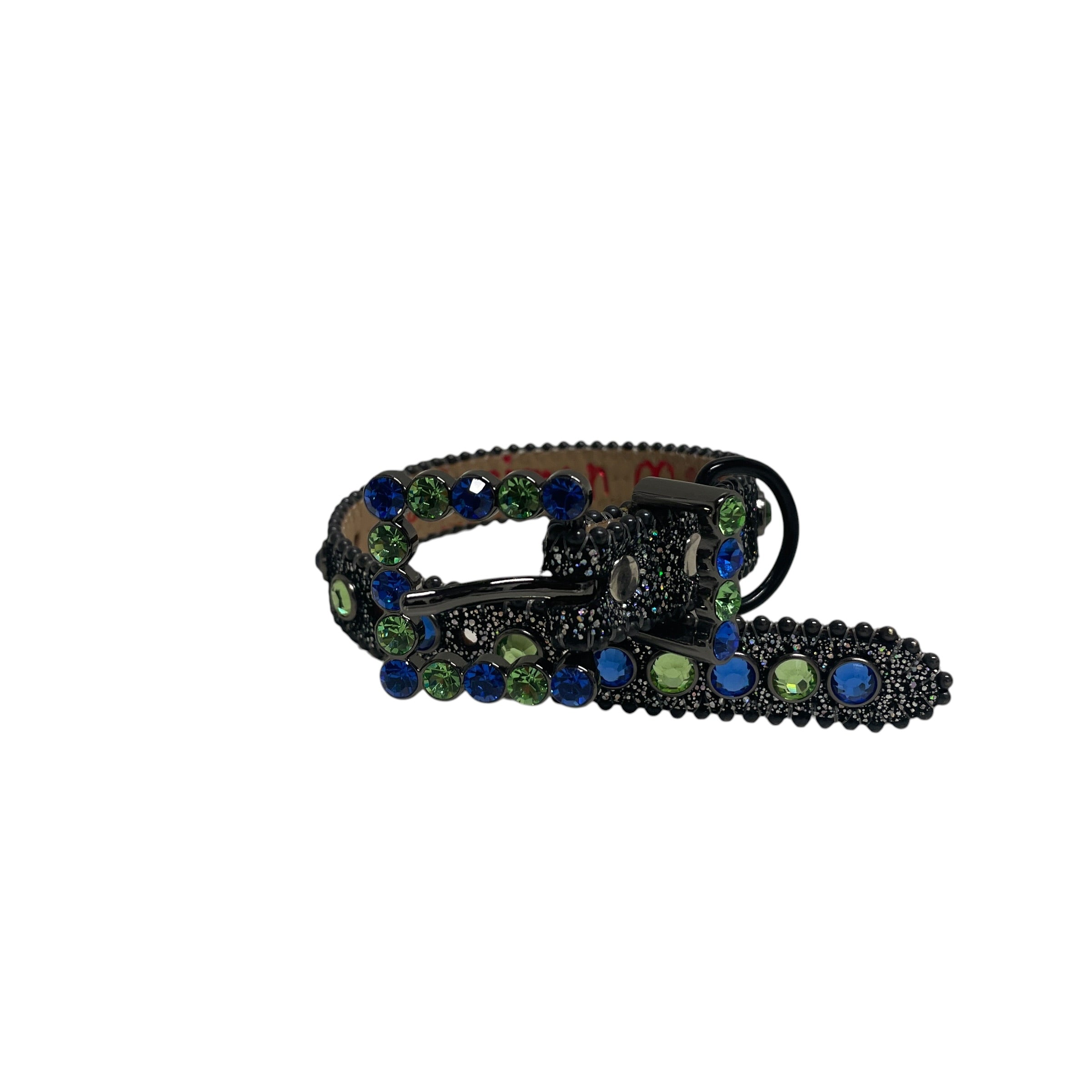 b.b.simon/Necklace/Rhinestone/GRY/M's/BLUE GRN GEM COLLAR view 2