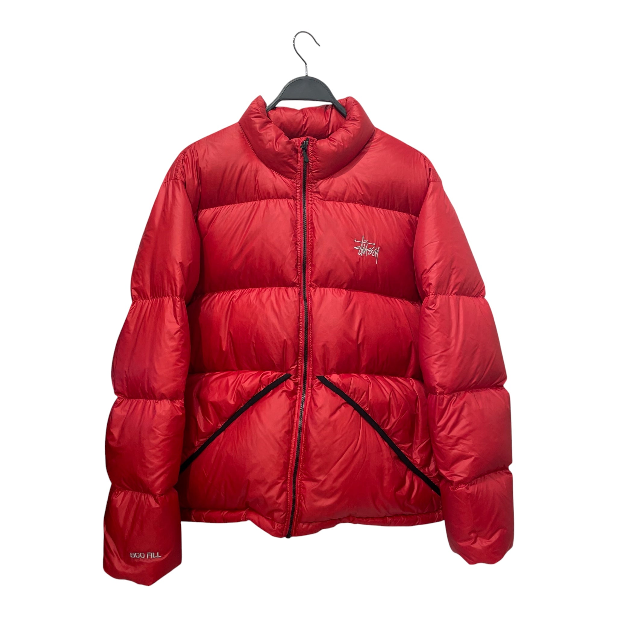 STUSSY/Jacket/M/RED/MICRO RIPSTOP DOWN JACKET view 1