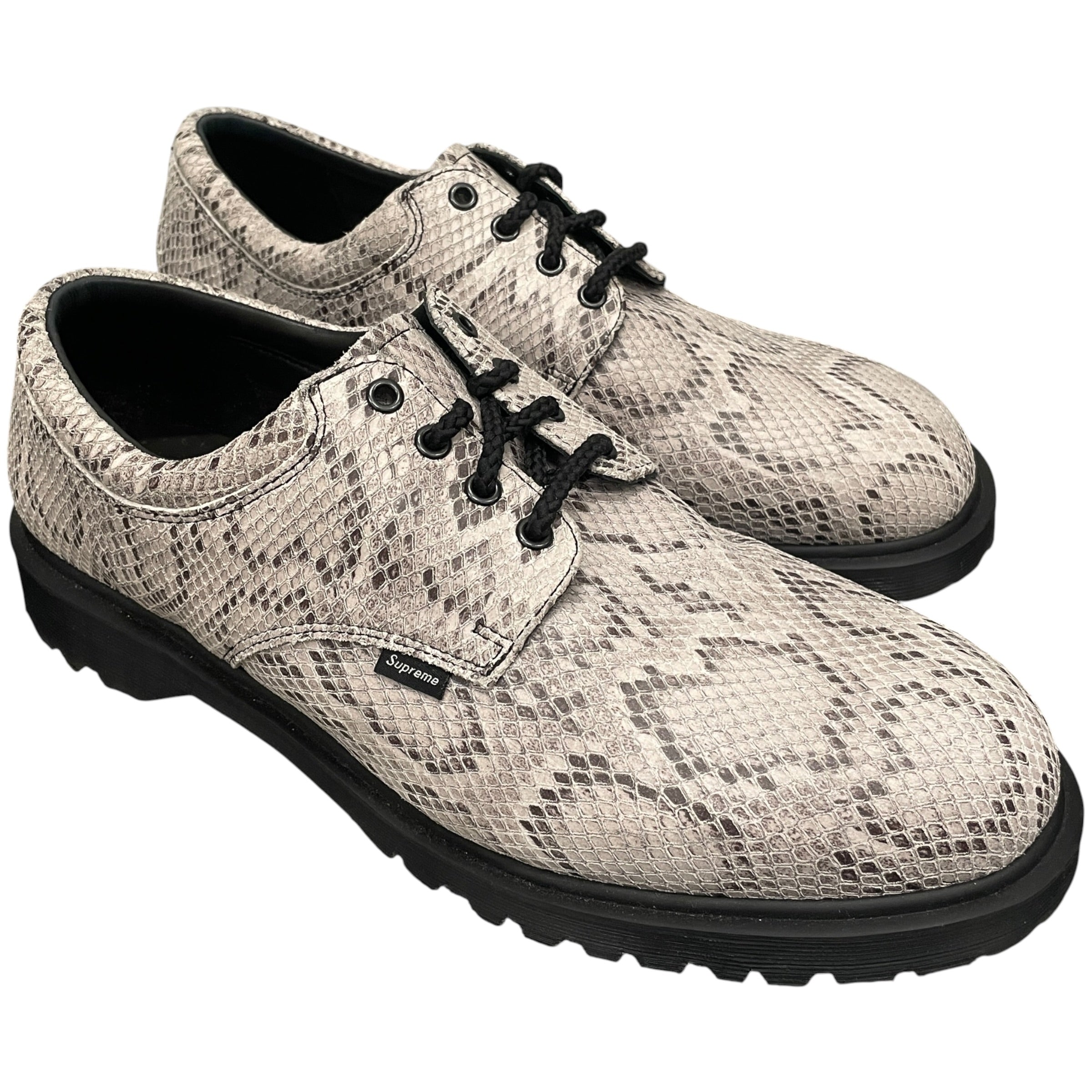 Dr.Martens/Supreme/Loafers/US 13/Animal Pattern/Leather/GRY/SNAKESKIN view 1