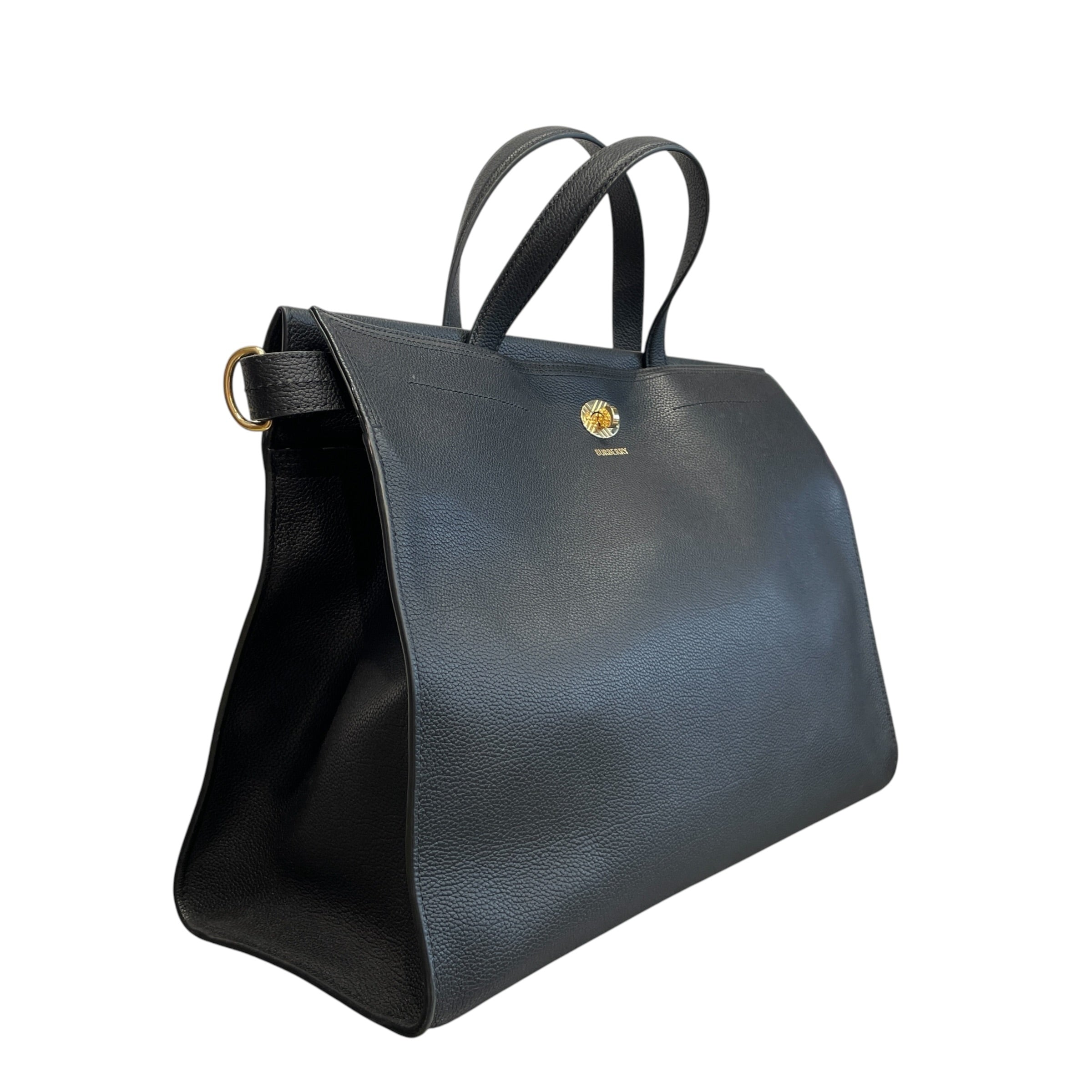 BURBERRY/Tote Bag/Leather/BLK/COTSWOLDS TOTE view 4