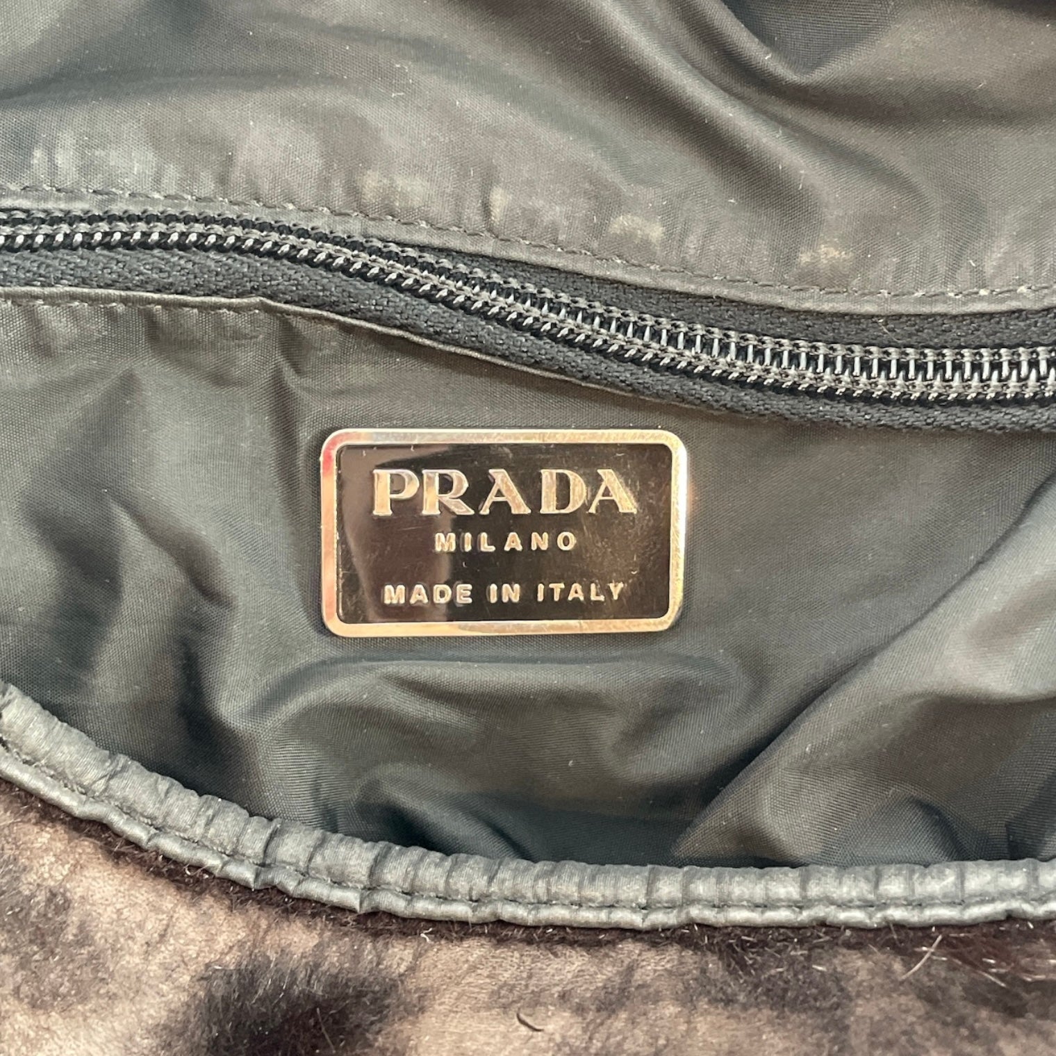 PRADA/Tote Bag/Fake Fur/BRW/FUR CROSSBODY view 3