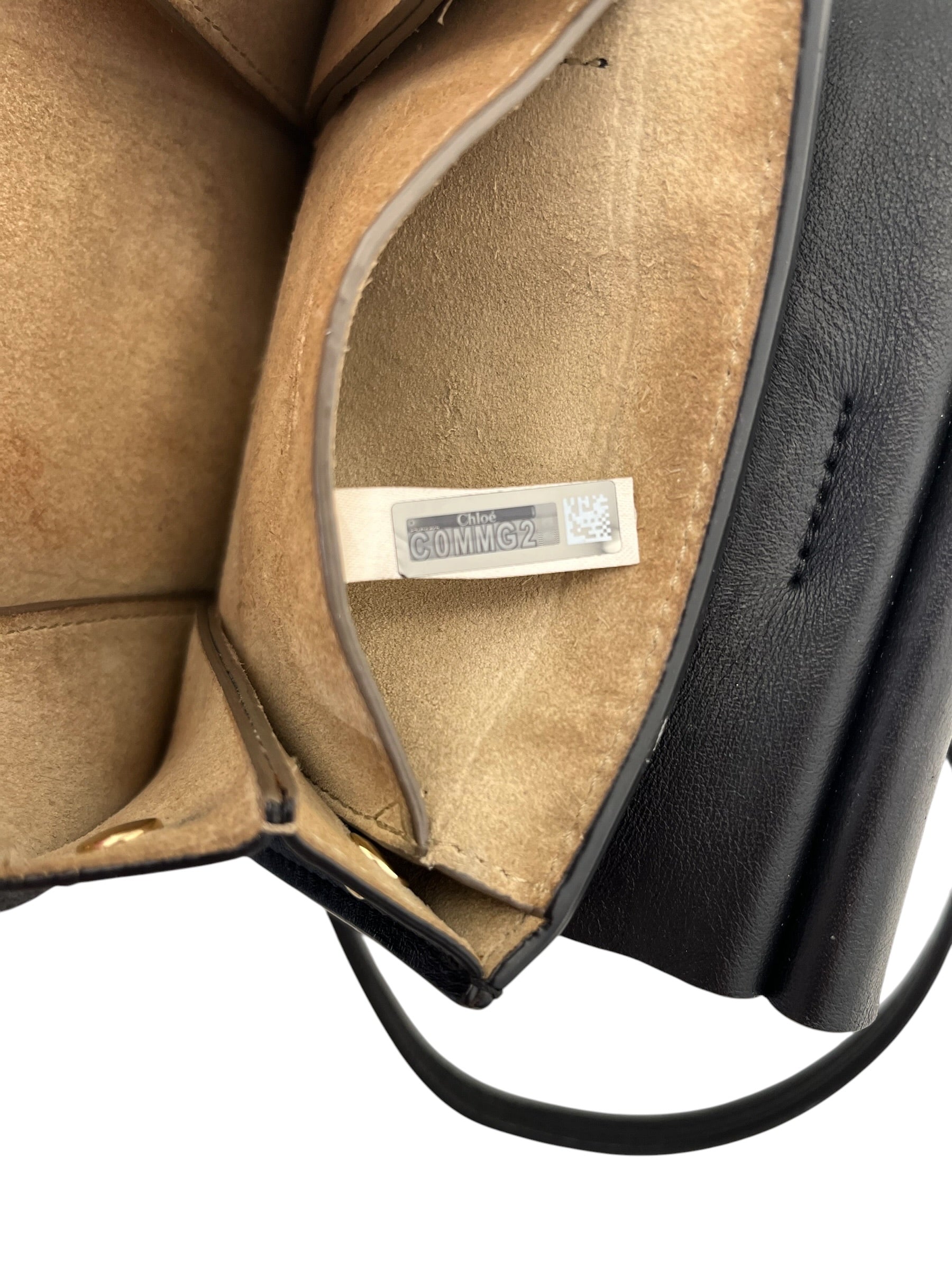 Chloe/Cross Body Bag/Leather/BLK/C0MMG2 Faye LeatherBag GldRing view 8