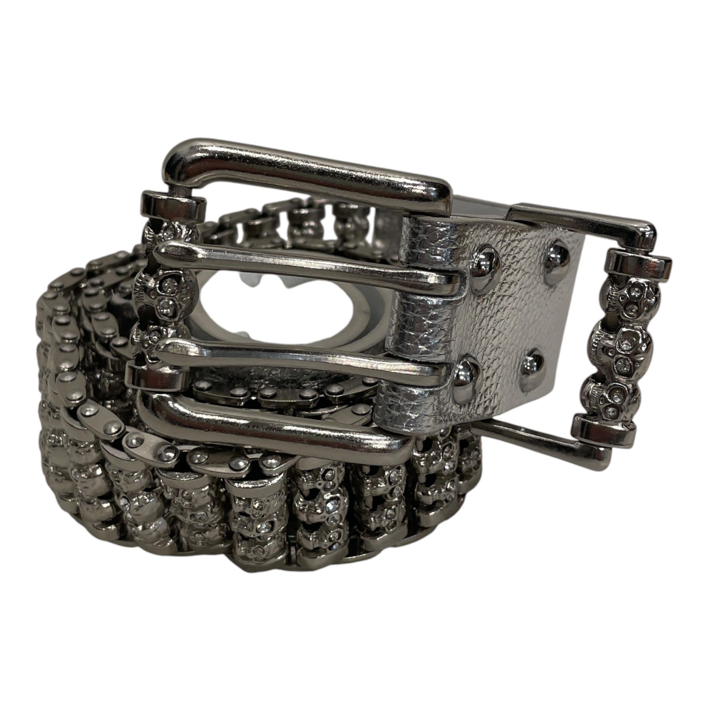 STOLEN ARTS/Belt/All Over Print/SLV/SILVER SKULL ROLLER BELT view 1