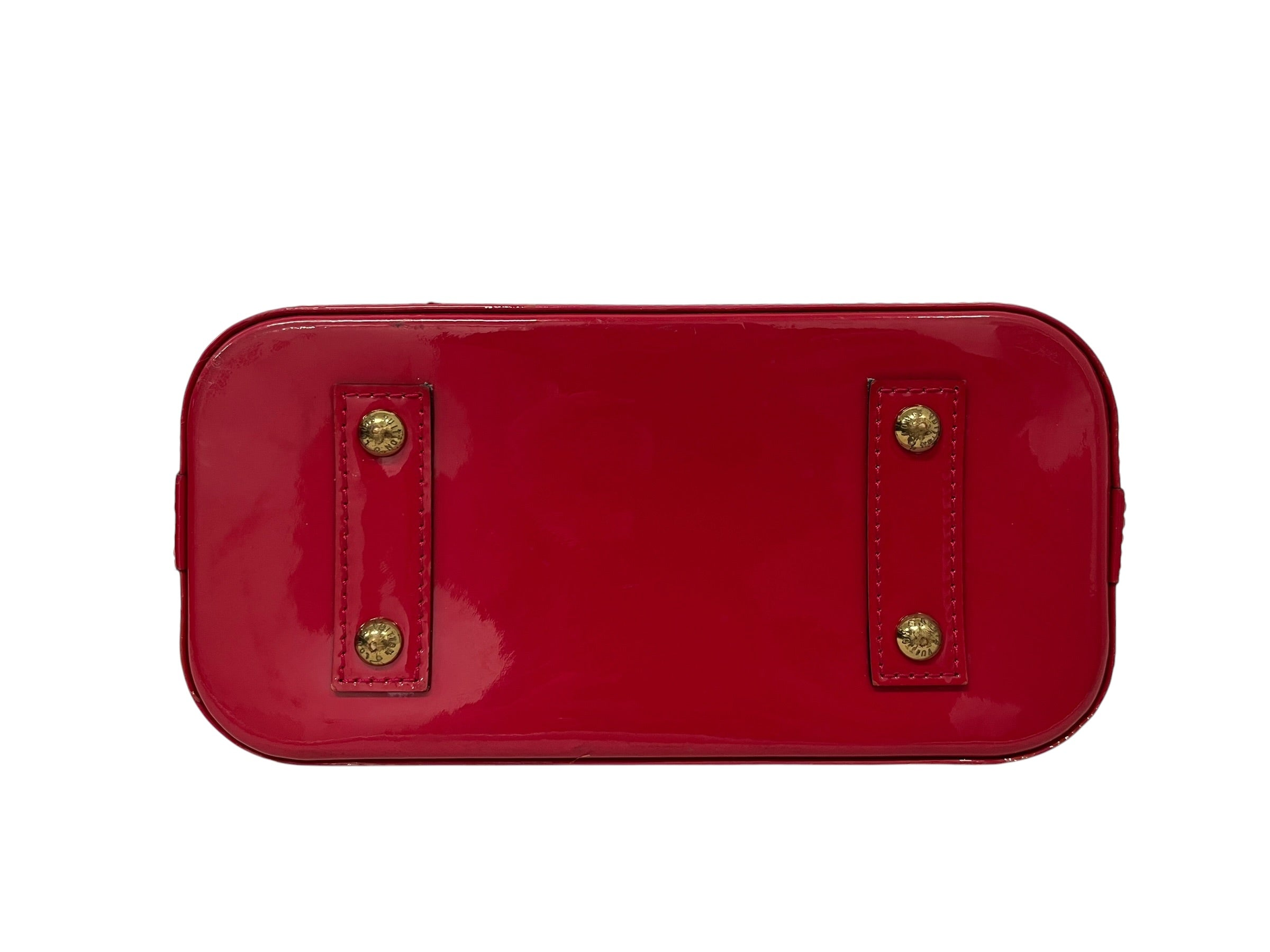 LOUIS VUITTON/Hand Bag/Monogram/Leather/RED/ALMA HAND BAG view 3