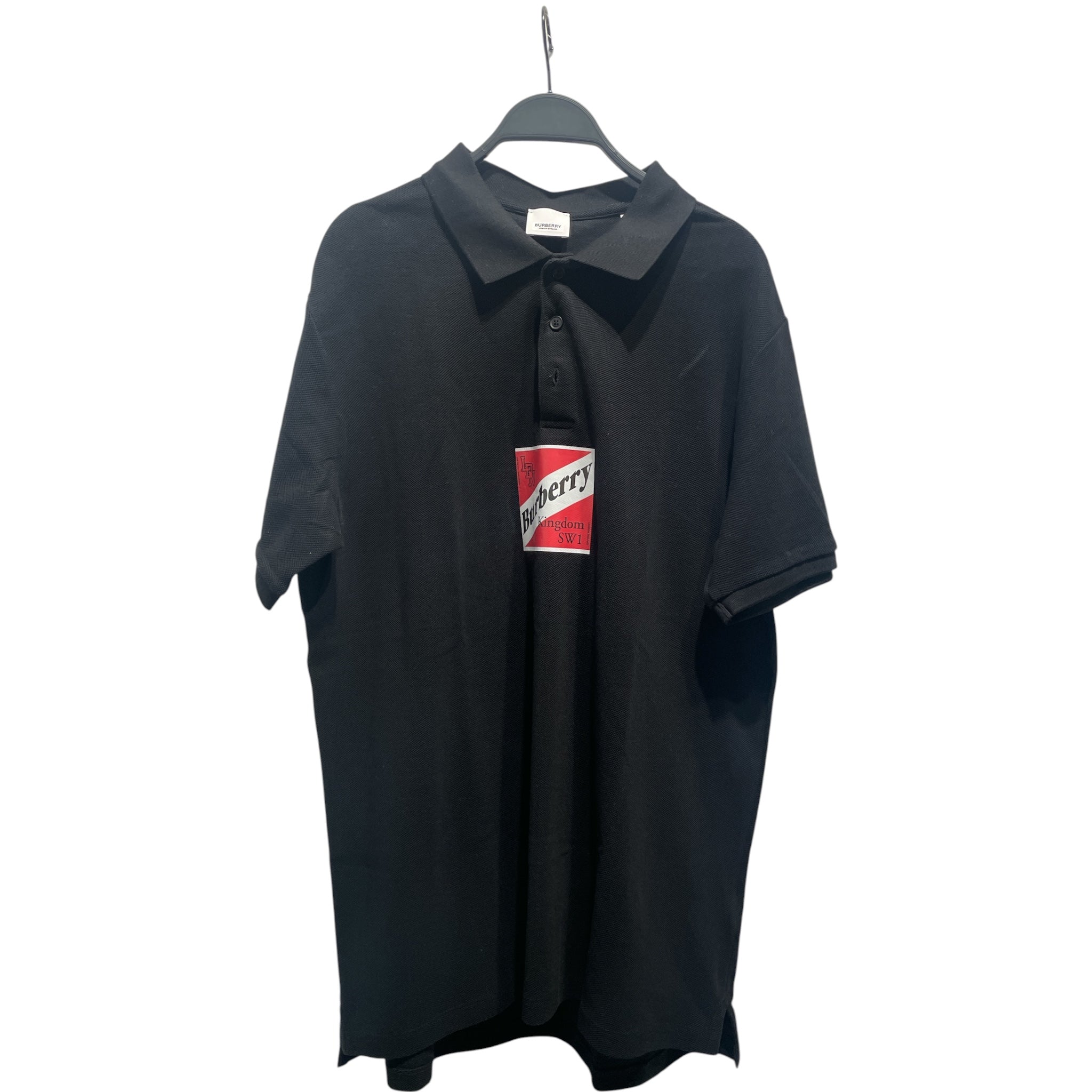 BURBERRY/Polo Shirt/XL/Cotton/BLK/Graphic/SW1 view 1