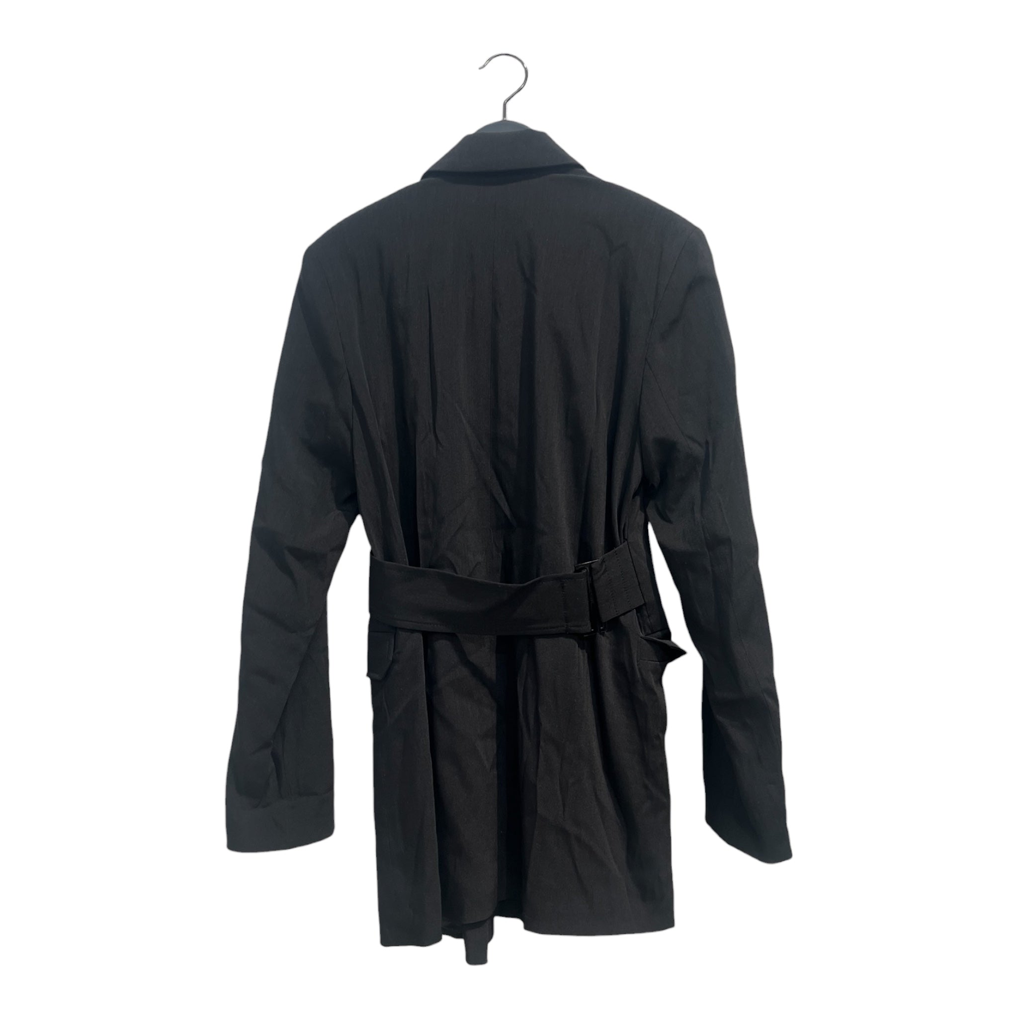 GANNI/LS Dress/32/Cotton/BLK/SIDE BUTTON BLAZER DRESS view 2