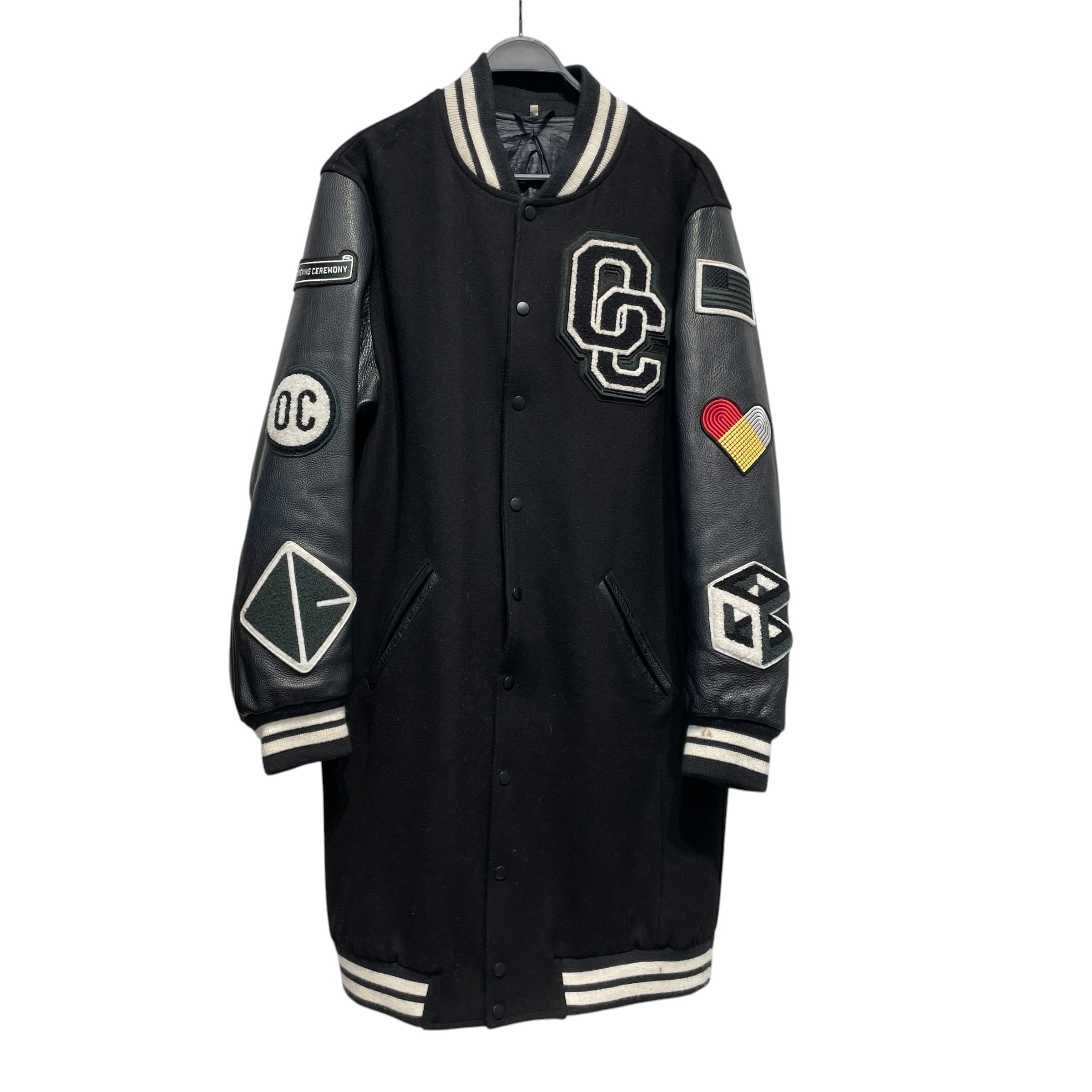 OPENING CEREMONY/Jacket/XL/Wool/BLK/LONG VARSITY JACKET view 1