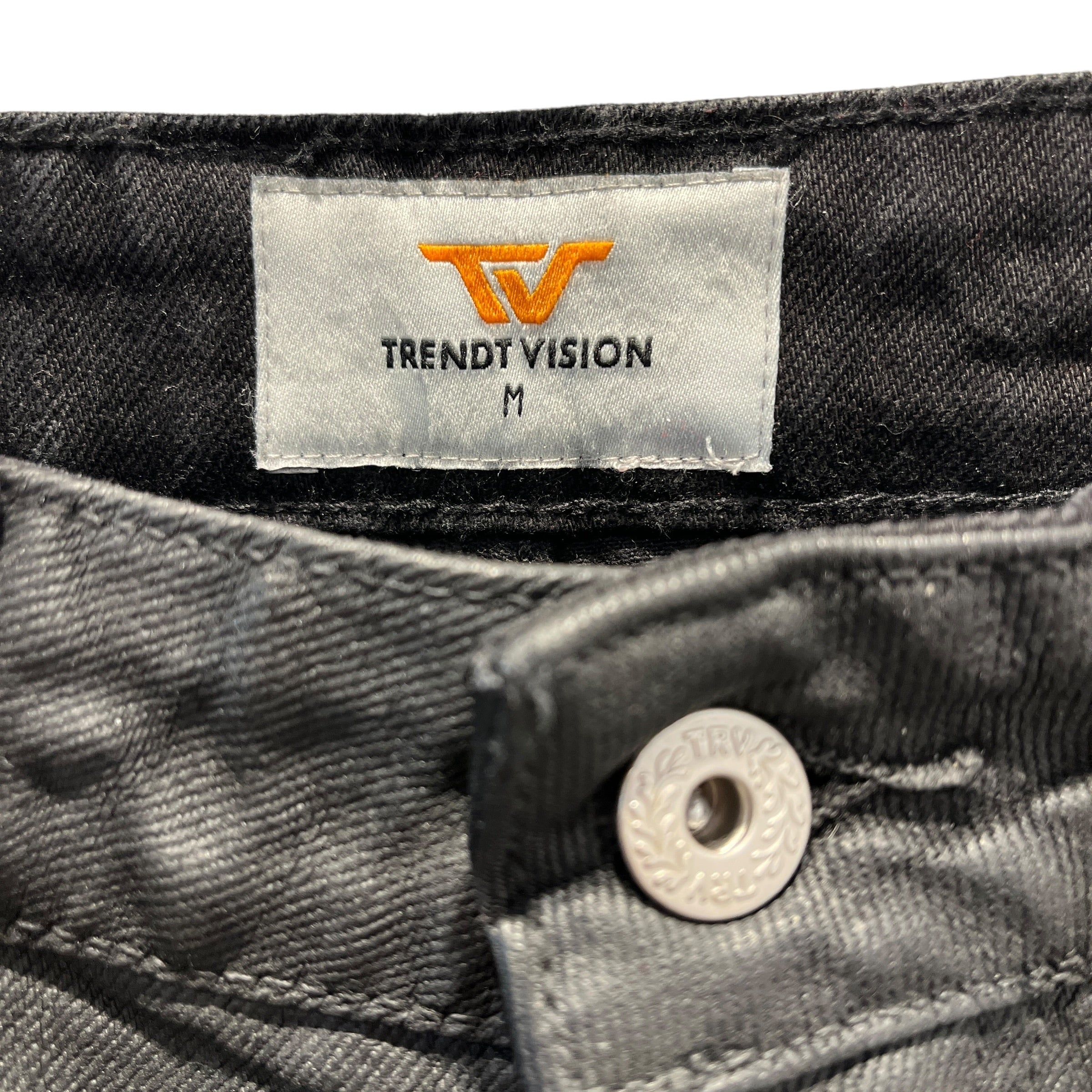TRENDT VISION/Bootcut Pants/M/Cotton/BLK/double knee wax coated view 3