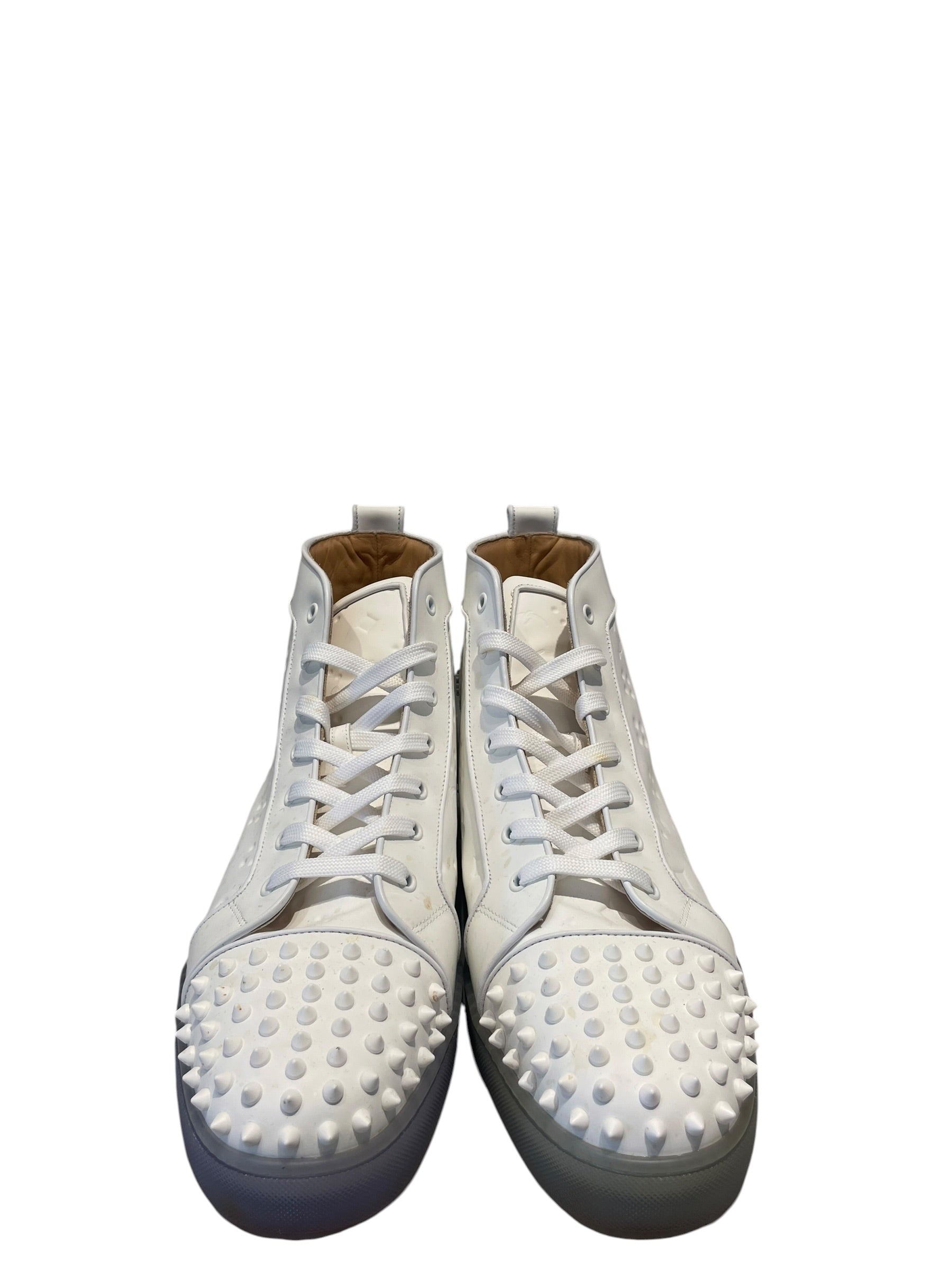Christian Louboutin/Hi-Sneakers/EU 47.5/Monogram/Leather/WHT/ view 3