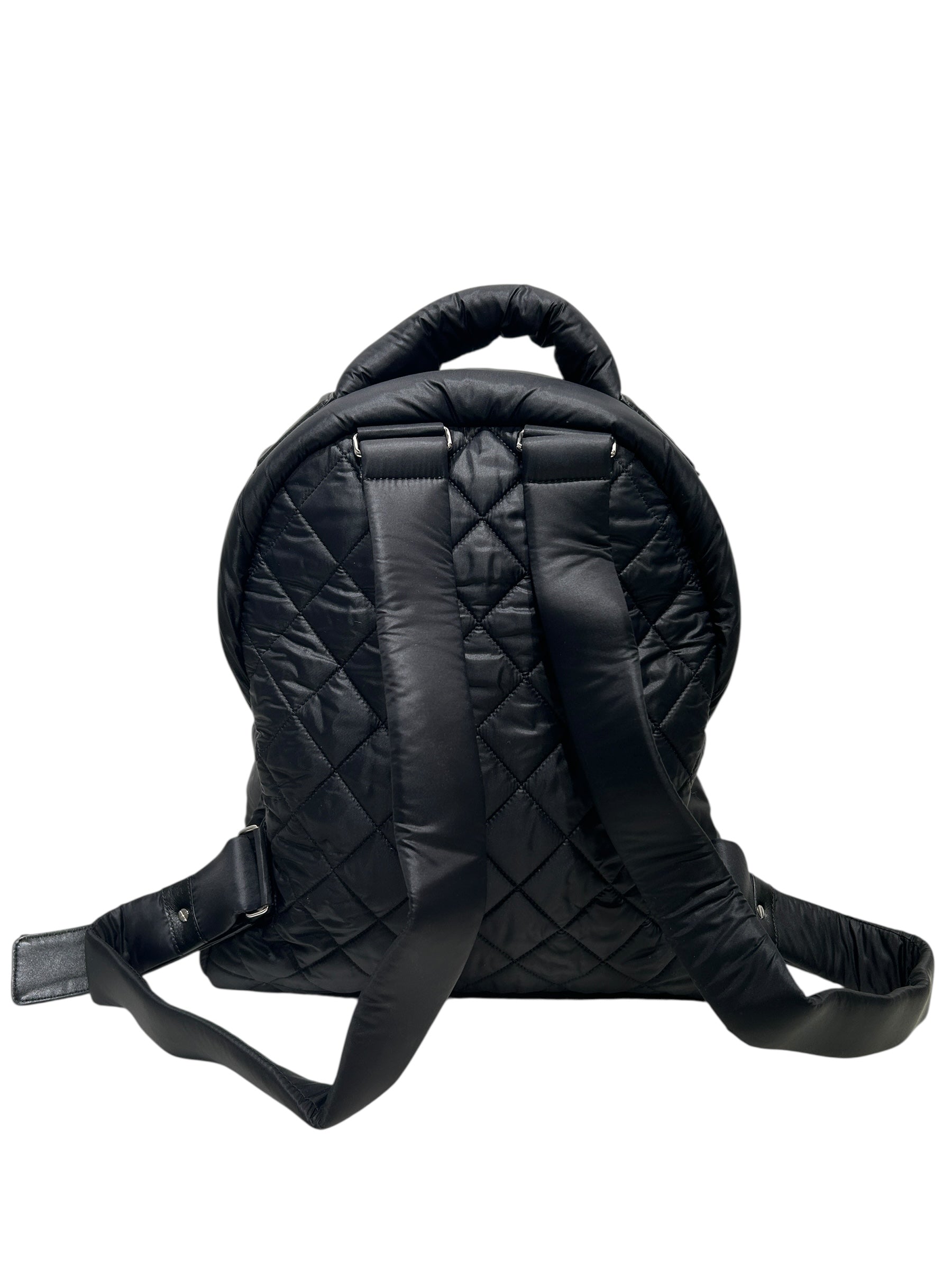 CHANEL/Backpack/Nylon/BLK/ view 2