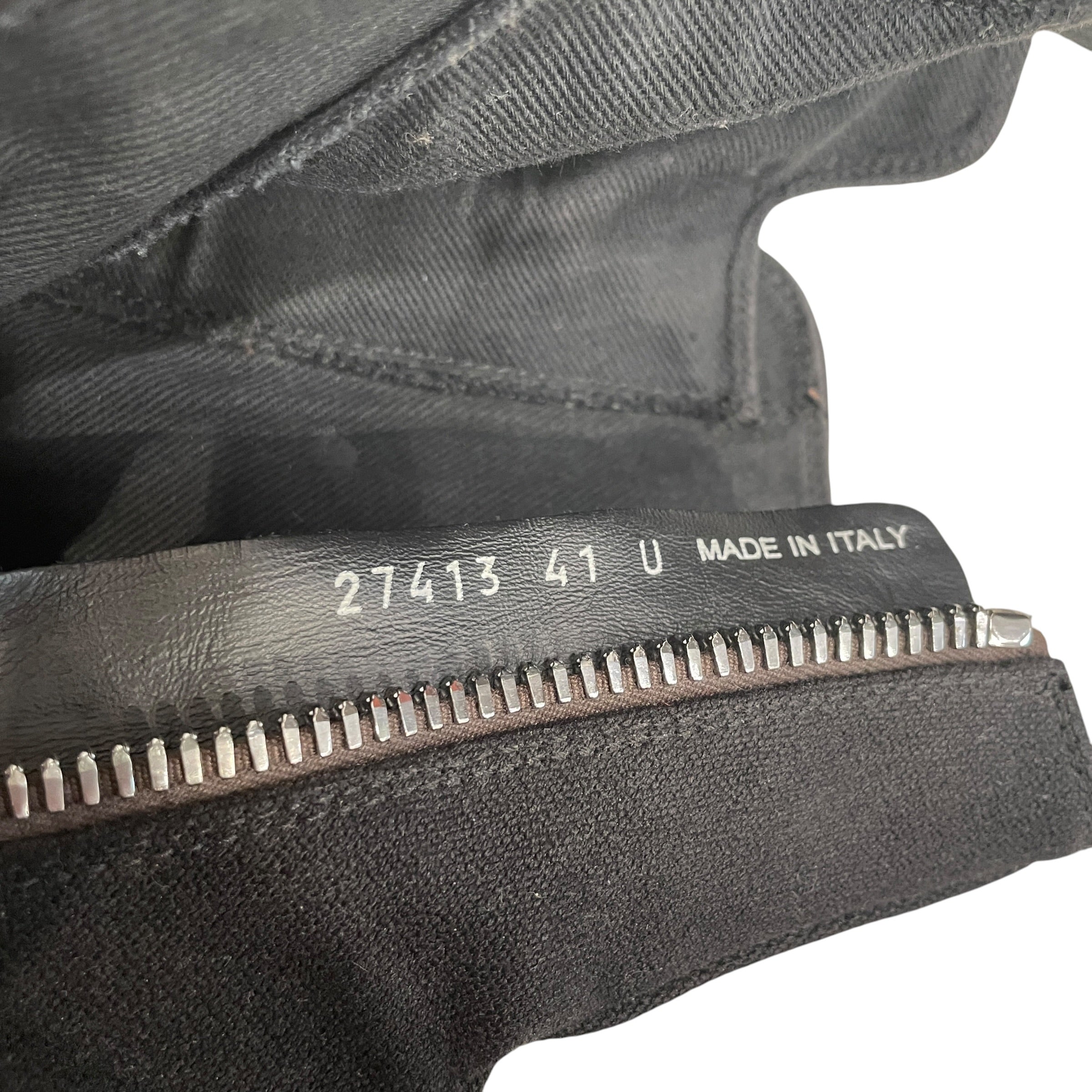 Rick Owens/Hi-Sneakers/EU 41/Leather/BLK/ABSTRACT RAMONE view 5
