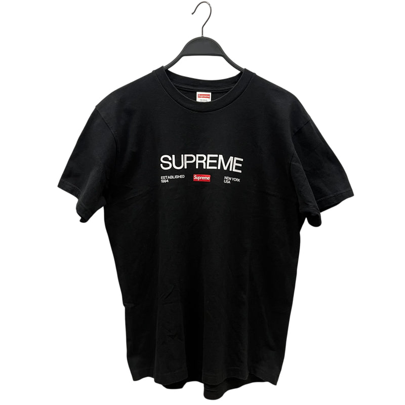 Supreme/T-Shirt/M/Cotton/BLK/Est 1994 New York Tee