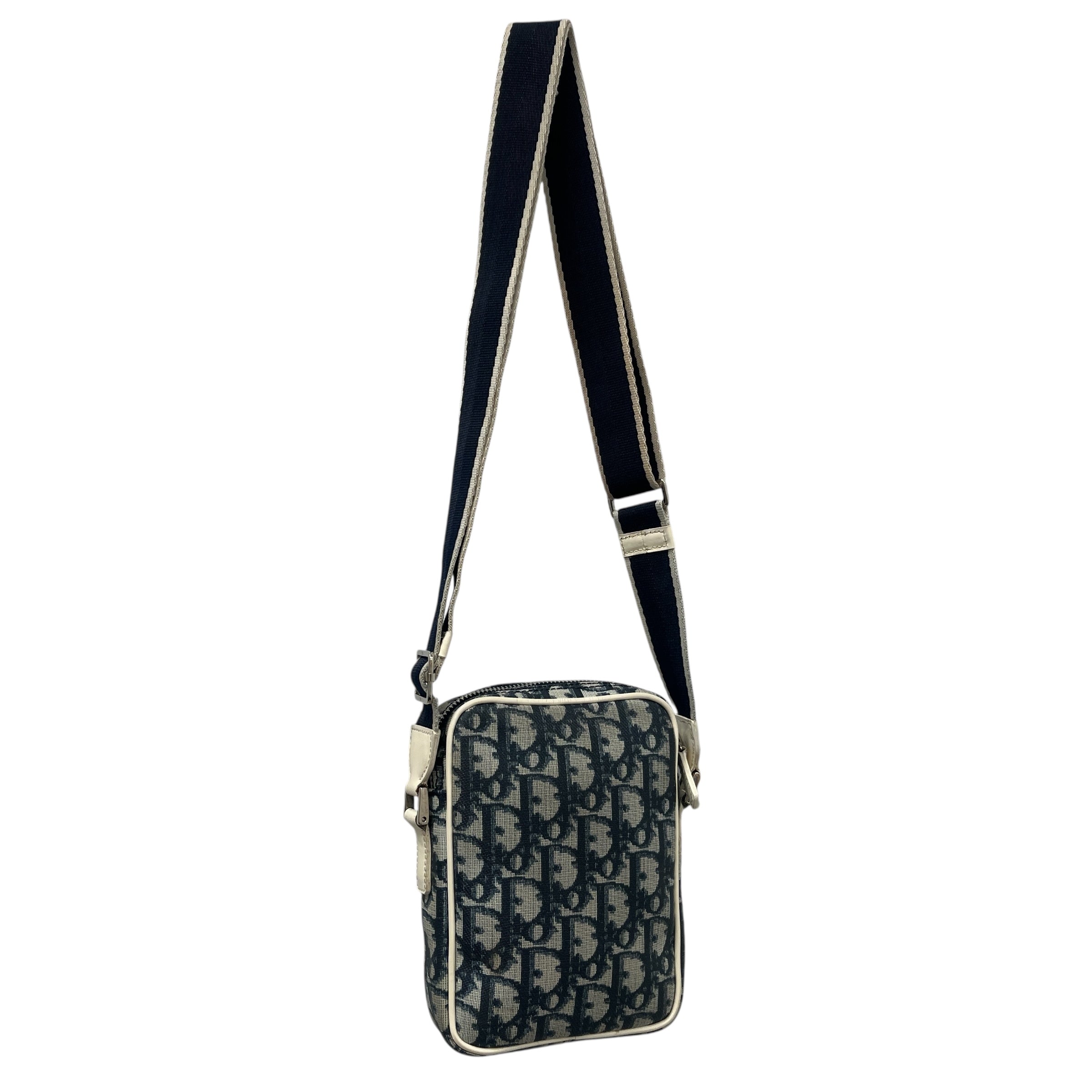 Christian Dior/Cross Body Bag/XS/Monogram/Cotton/BLU/DIORISSIMO CROSSBODY BAG view 2