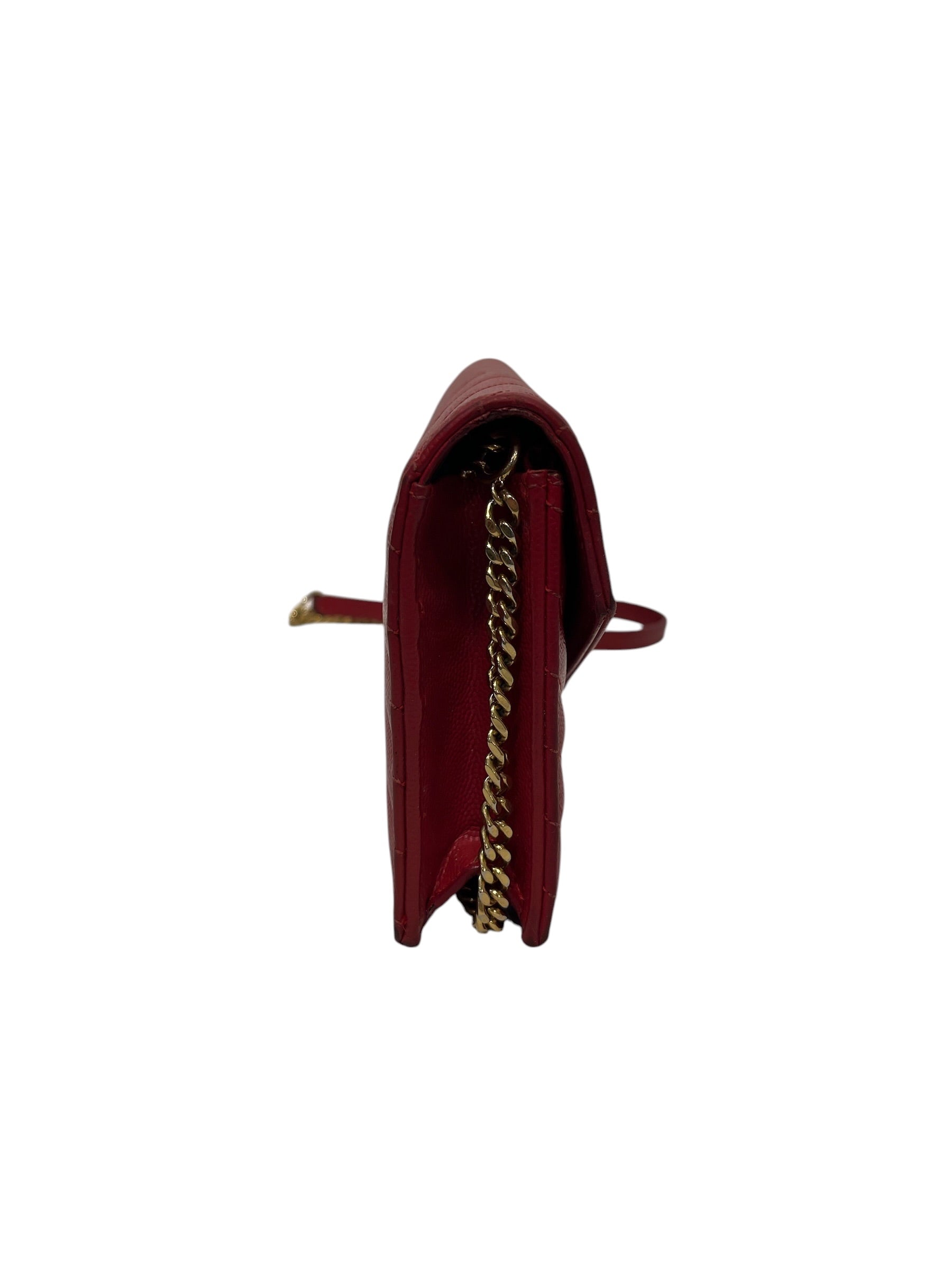 SAINT LAURENT/Cross Body Bag/Leather/RED/ view 4