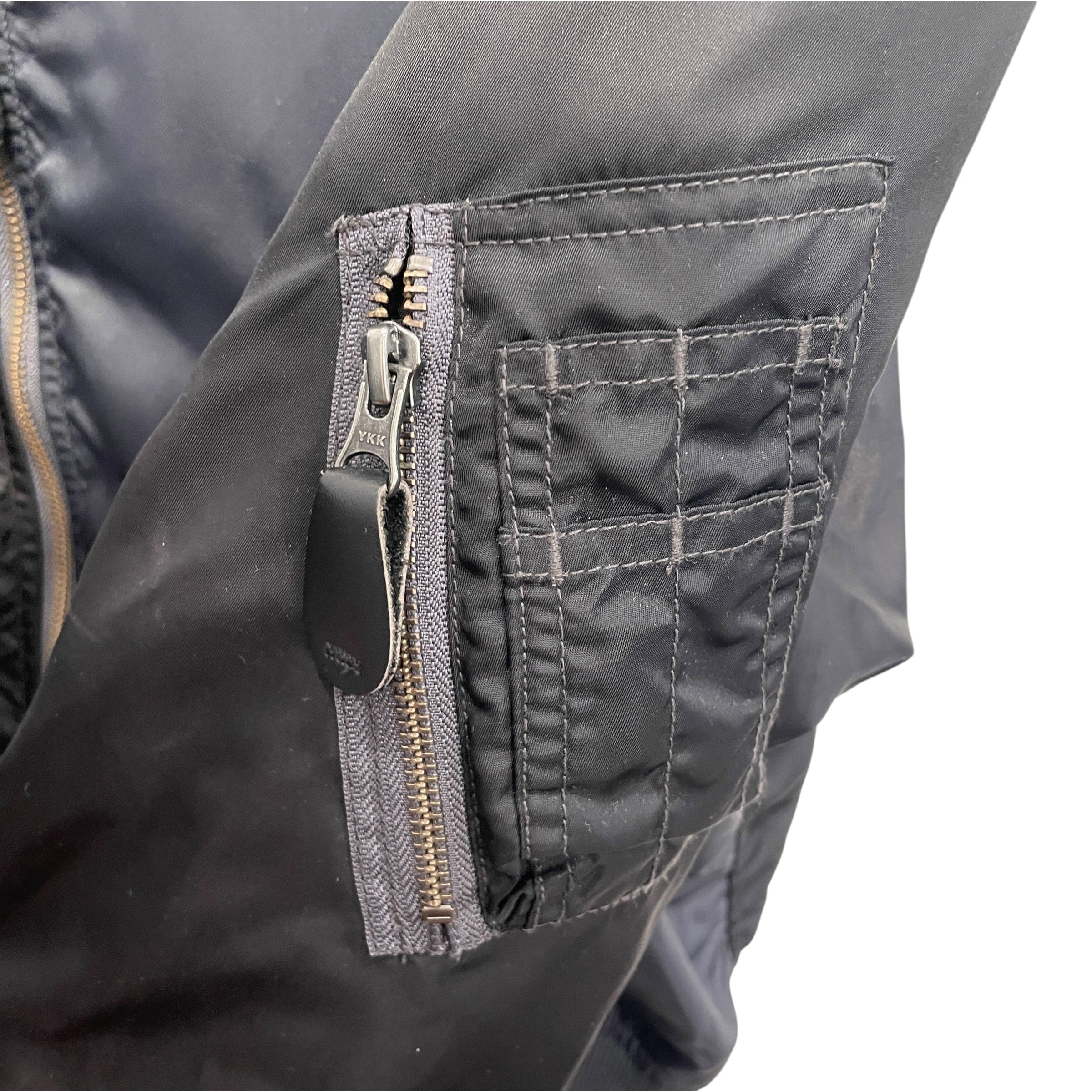 BEAMS/Flight Jkt/S/Nylon/BLK/TWO TONED BLACK BOMBER view 5
