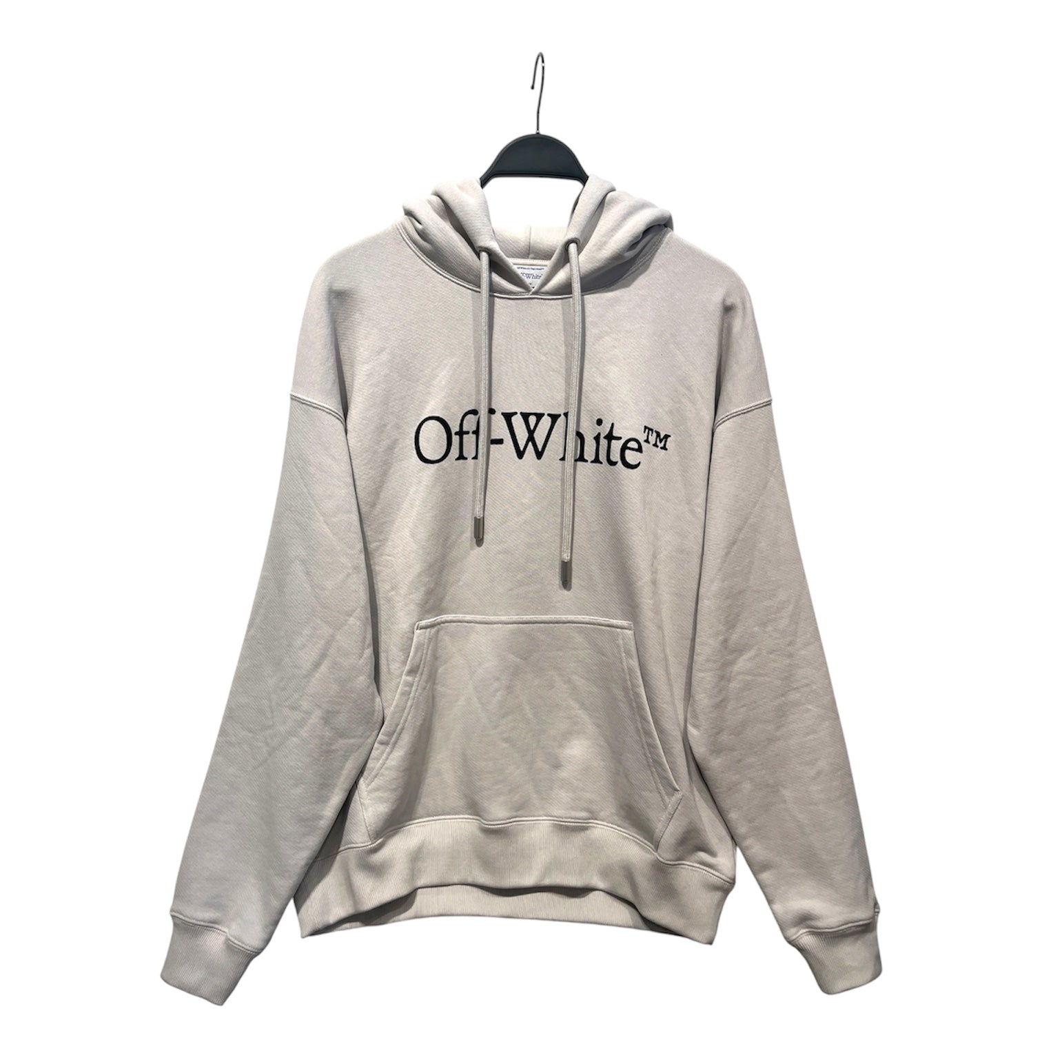 OFF-WHITE/Sweatshirt/M/Monogram/Cotton/GRY/Oversize/Big Bookish Skate Hoodie view 1