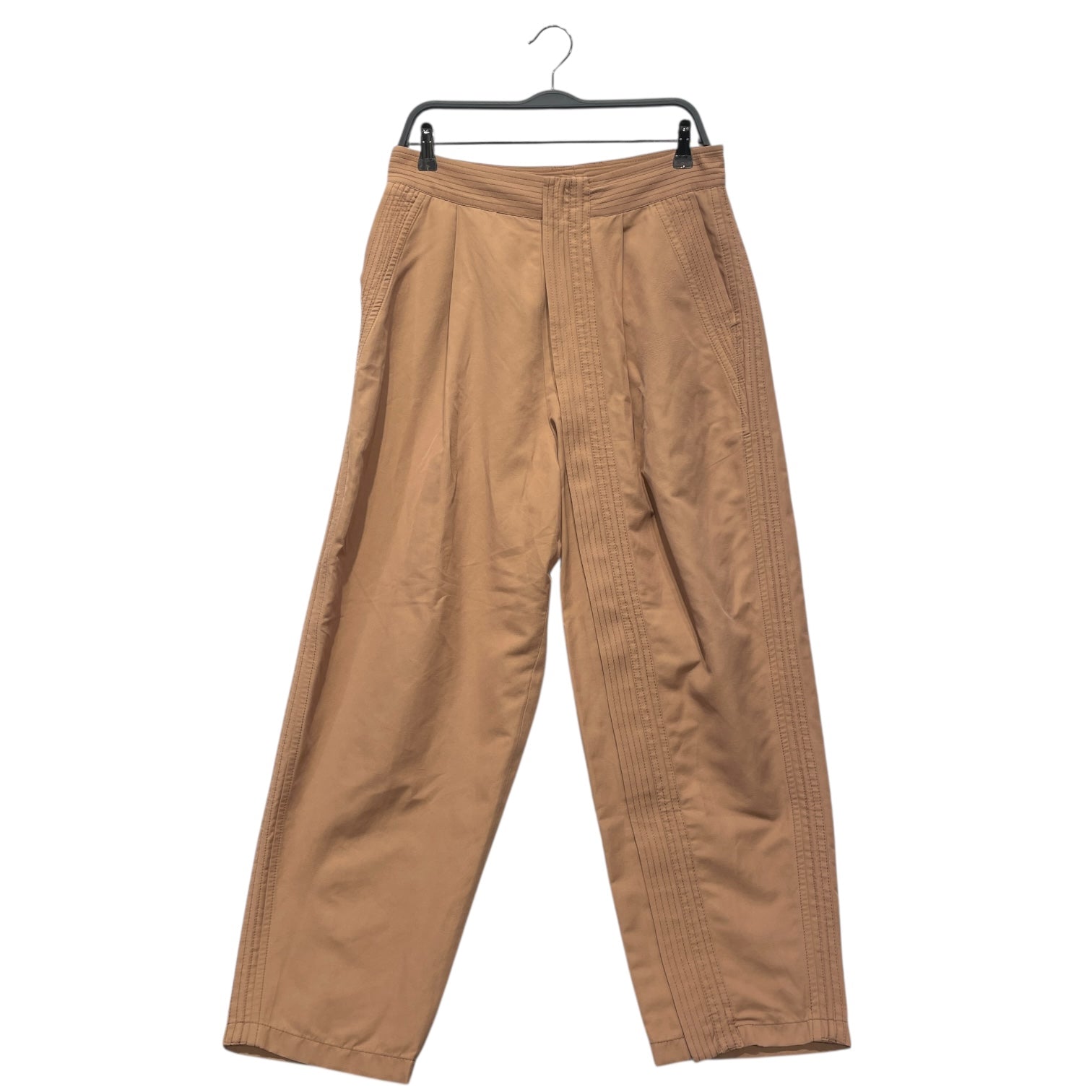 STELLAMcCARTNEY/Bottoms/46/Nylon/BEG/PLEATED TWILL TAPERED PANTS view 1