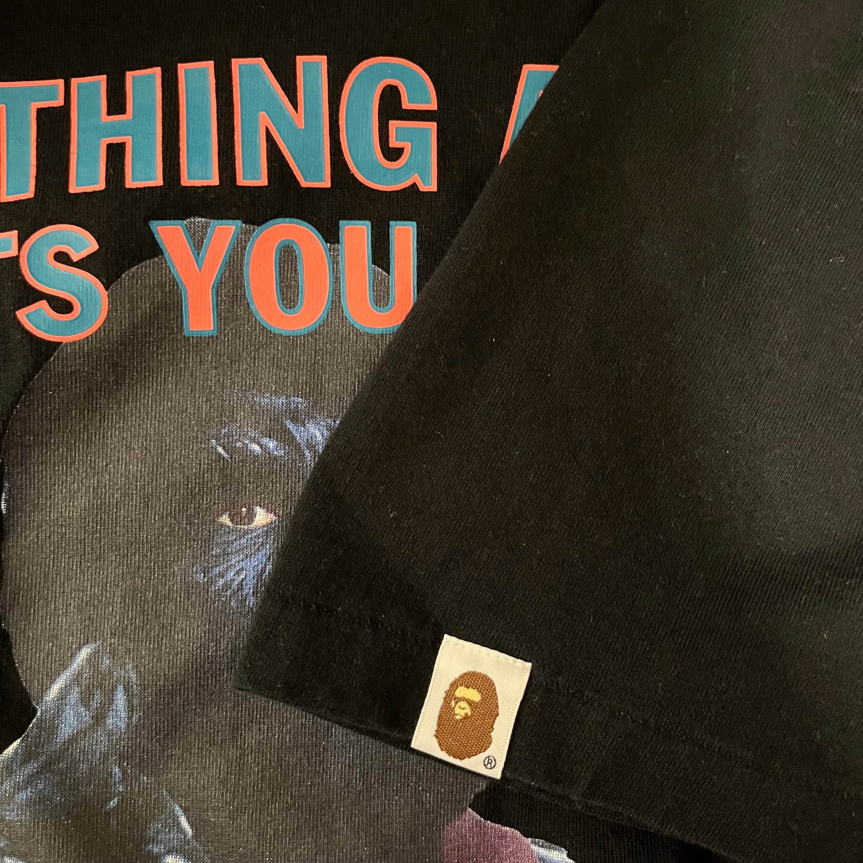A BATHING APE/T-Shirt/M/Cotton/BLK/bape go hidden blk tee view 6