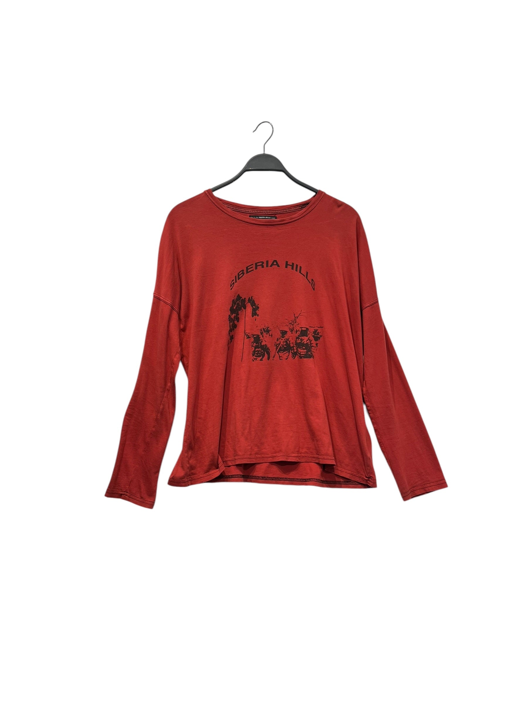 SIBERIA HILLS/LS T-Shirt/S/Cotton/RED/ view 1