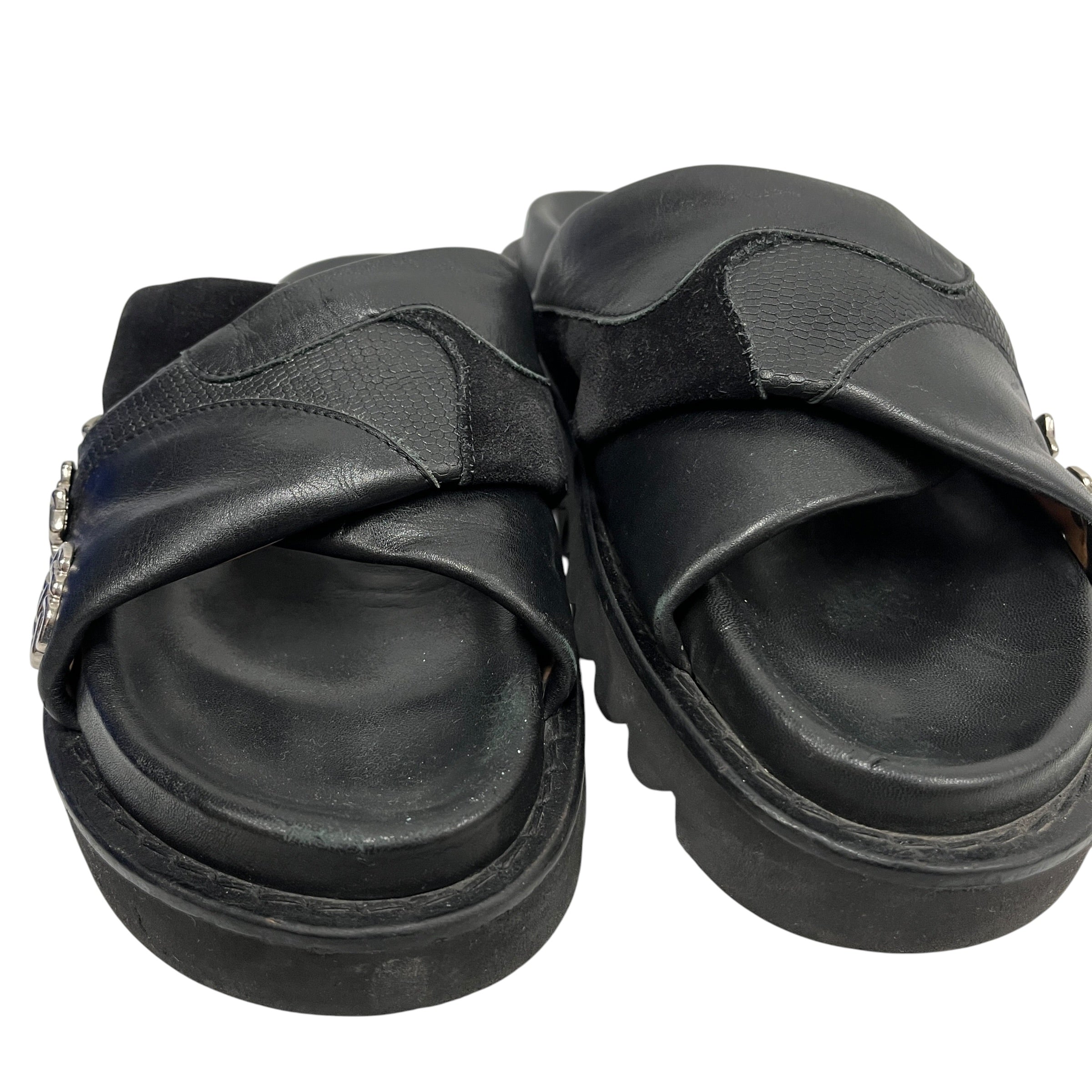 TOGA PULLA/Sandals/US 8/Leather/BLK/STUDDED SLIDES view 6