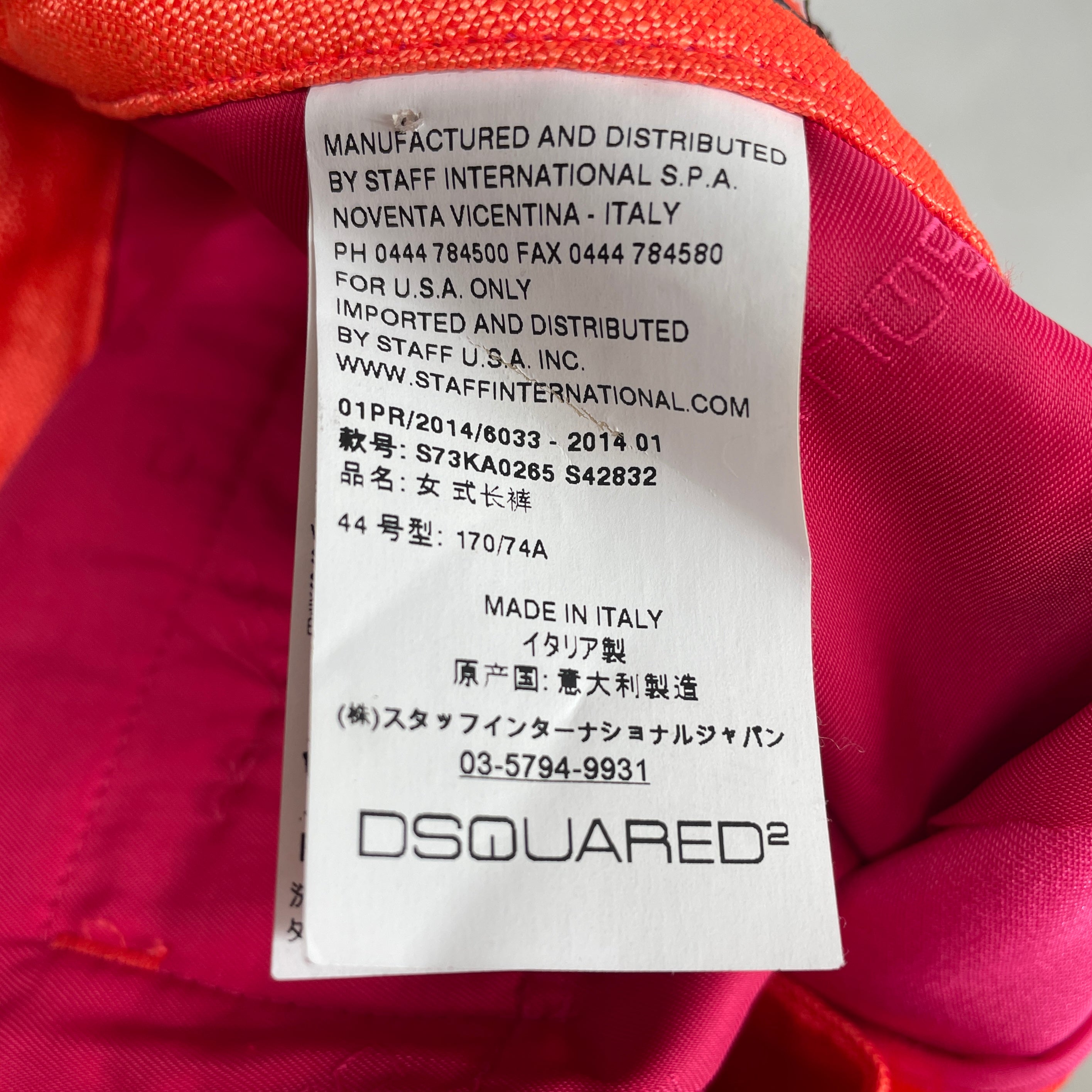DSQUARED2/Bottoms/44/ORN/SHINY CREASE view 4