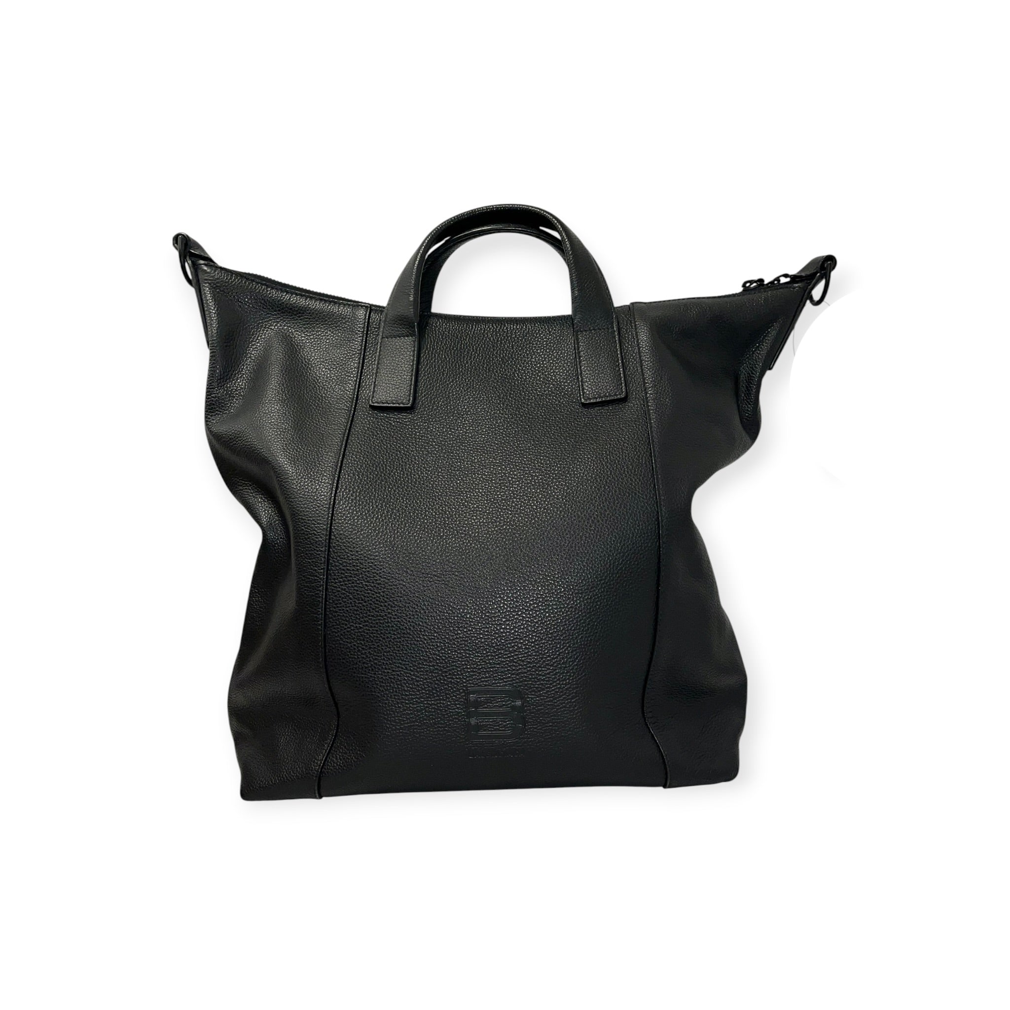BALENCIAGA/Bag/Leather/BLK/HOURGLASS CARRRYALL BAG view 1